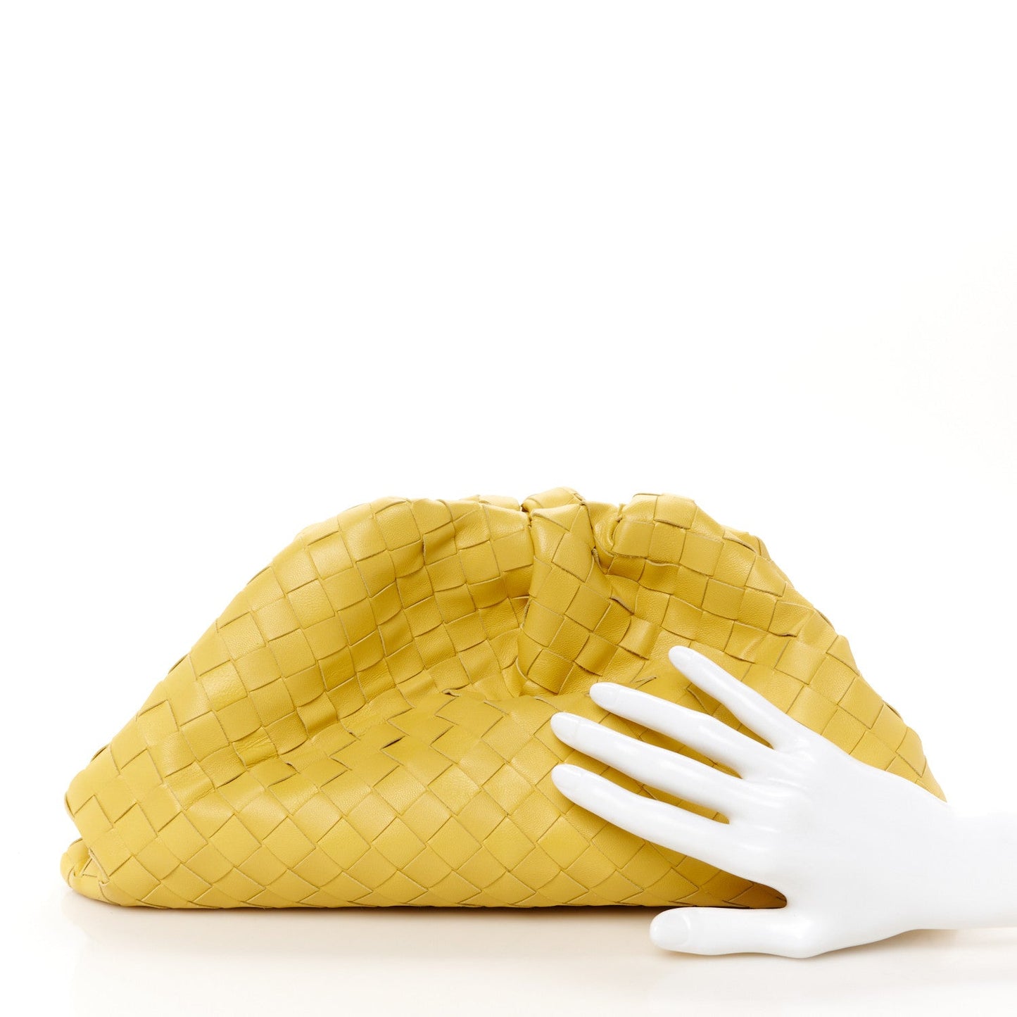 Nappa Maxi Intrecciato The Pouch Oversized Clutch Buttercup