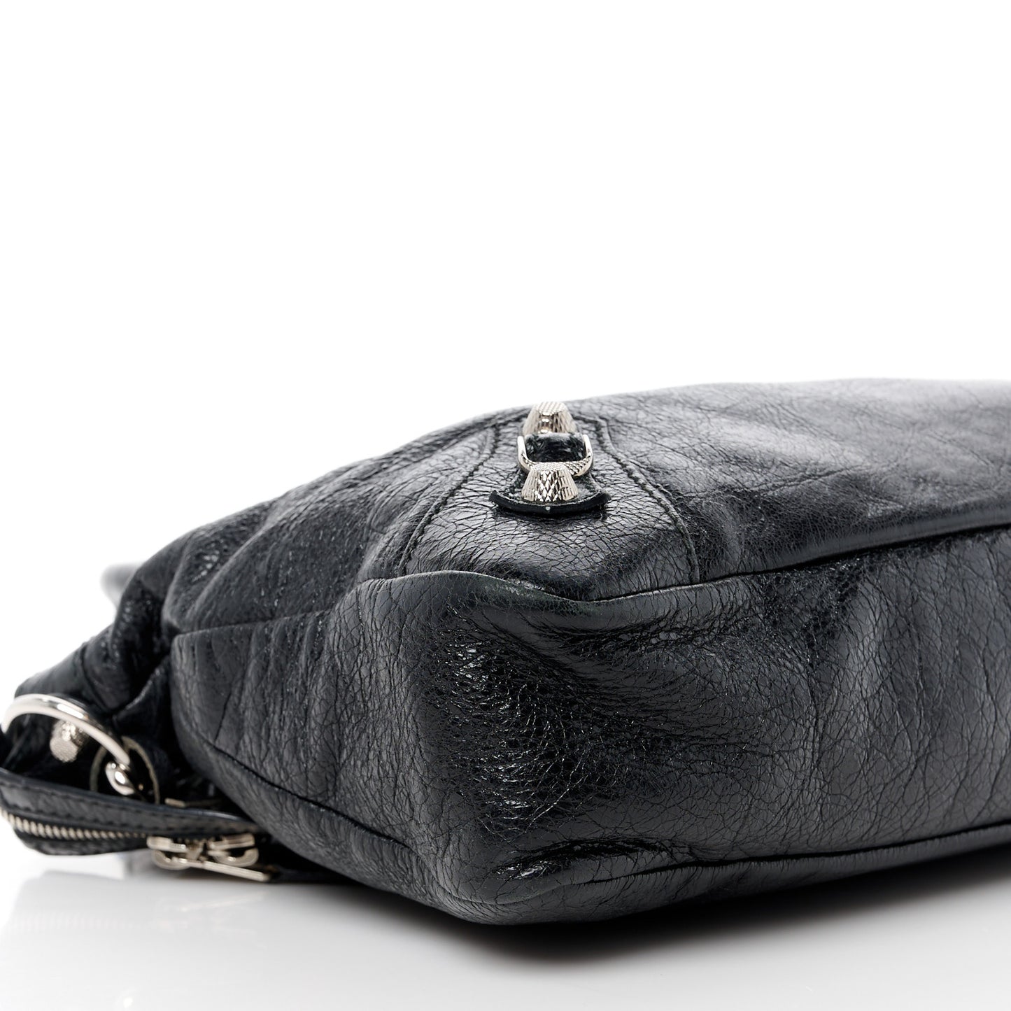 Agneau Giant 12 Silver Hardware Town Black