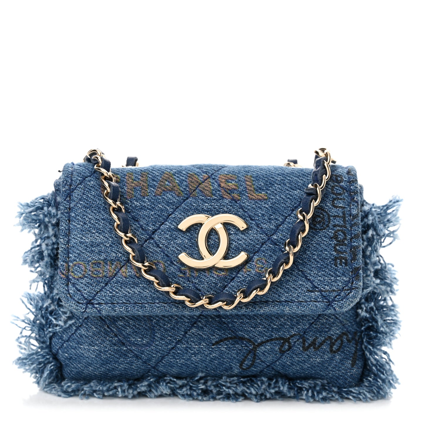 Denim Quilted Denim Mood Belt Bag Blue Multicolor