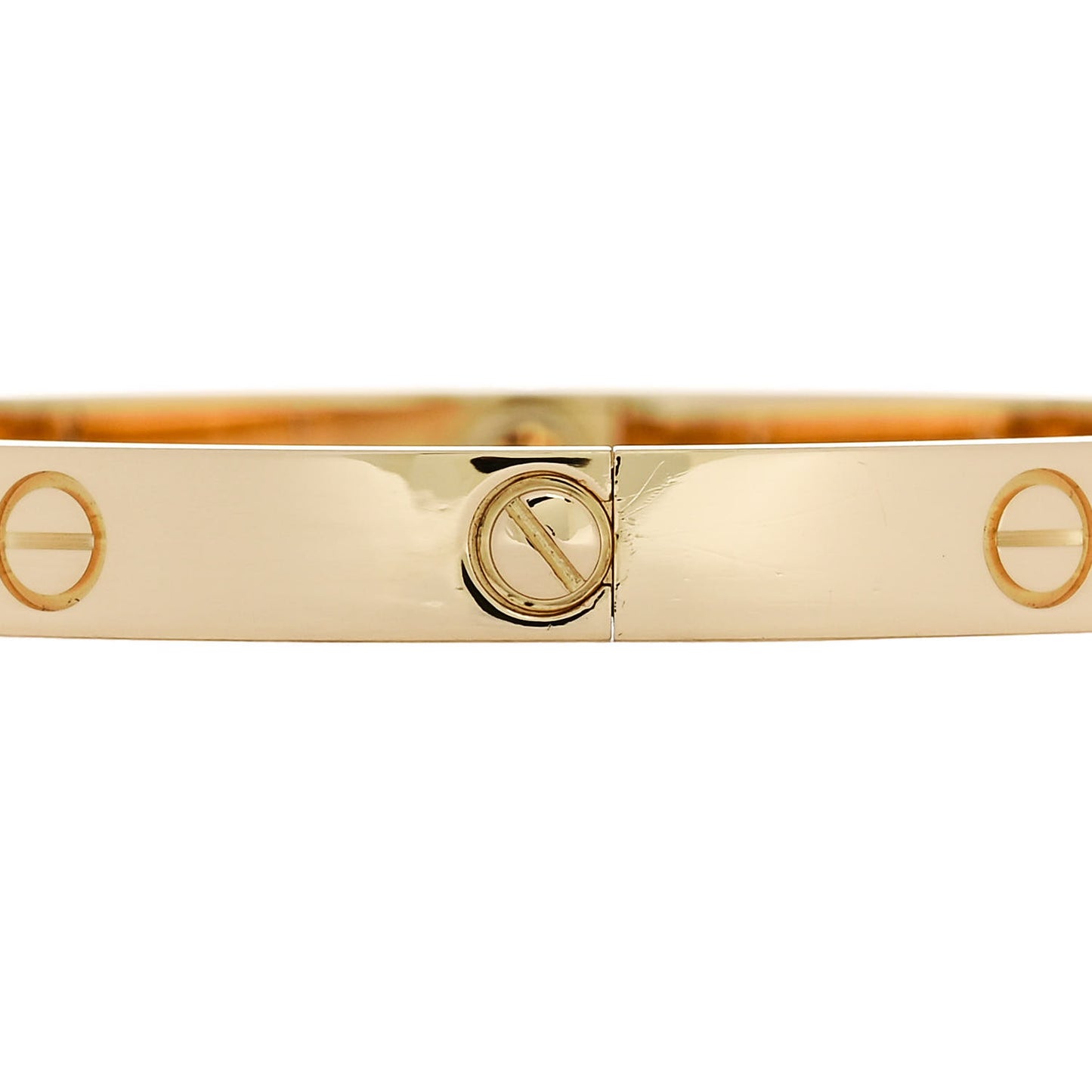 18K Yellow Gold 4 Diamond LOVE Bracelet 19