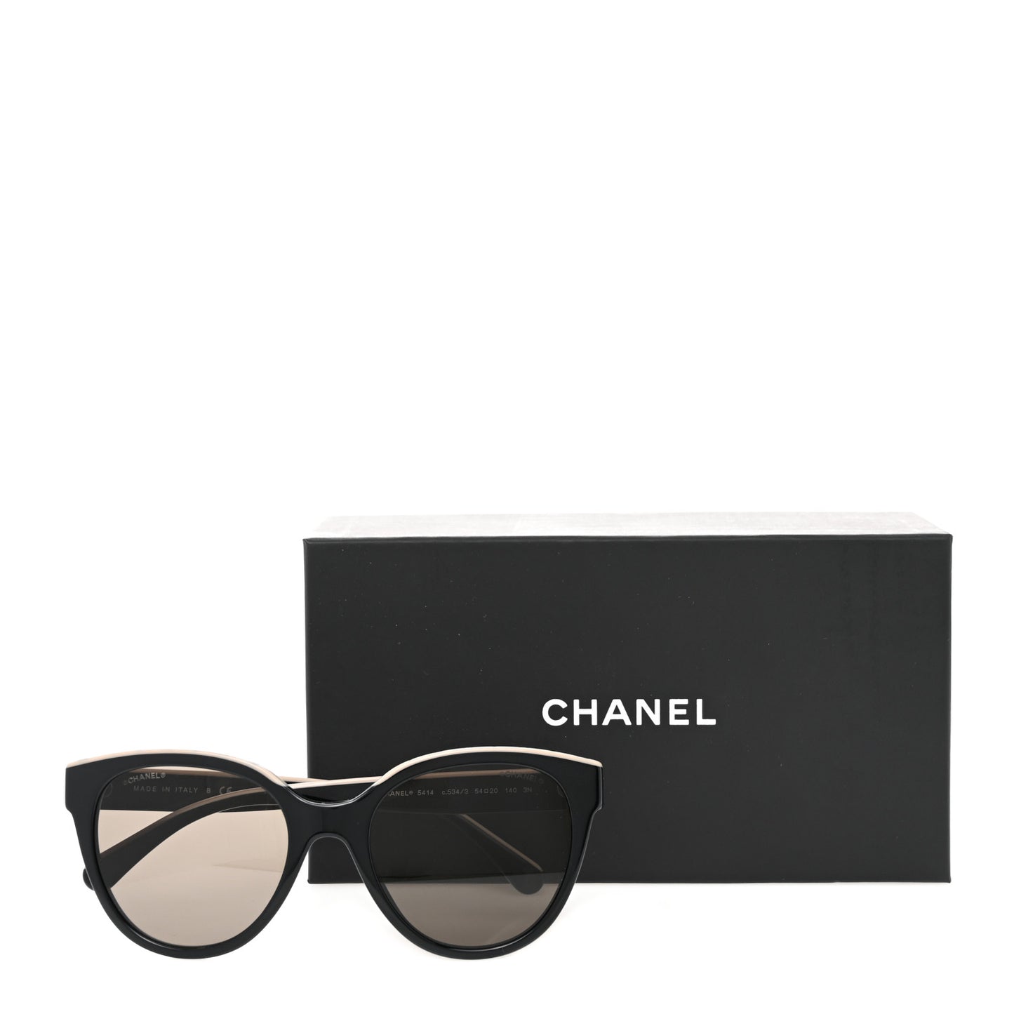 Acetate CC Butterfly Sunglasses 5414 Black Beige