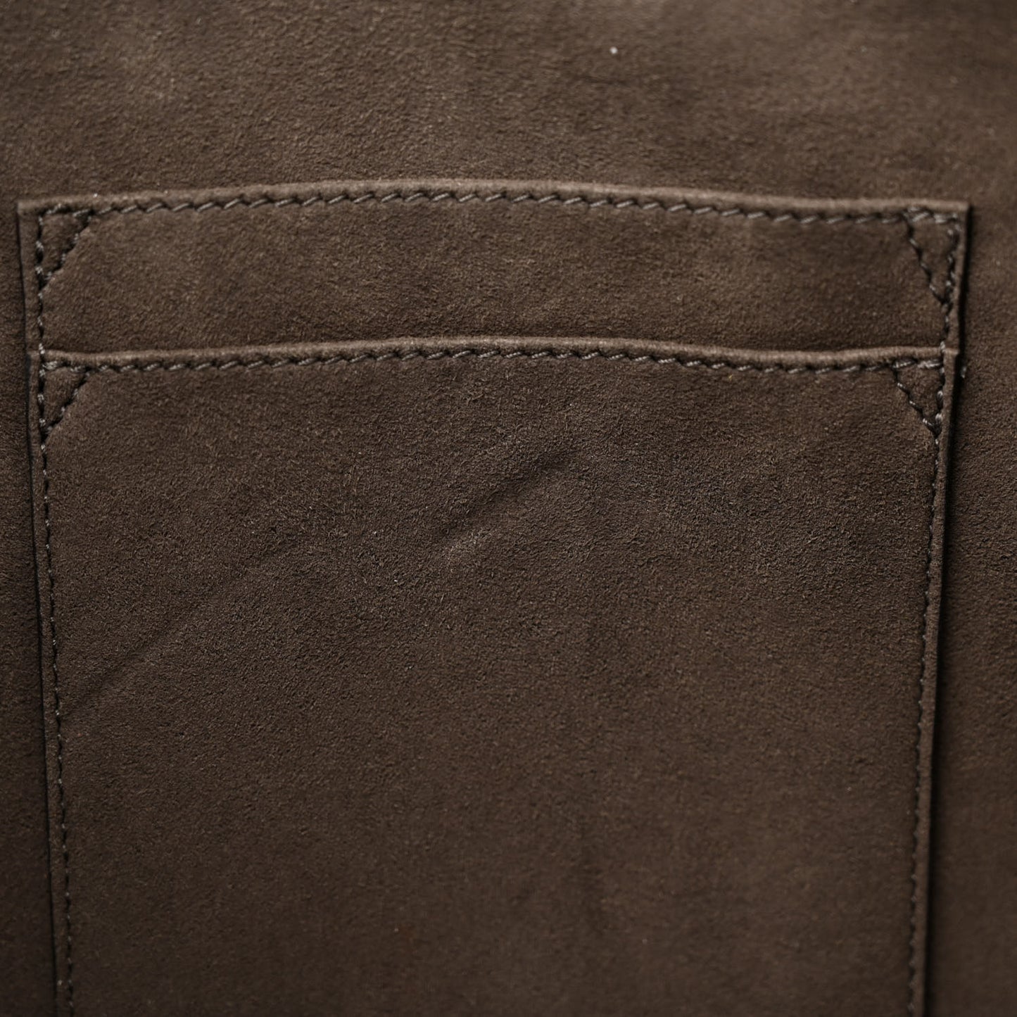 GG Supreme Monogram Medium Zippered Shopping Tote Dark Brown