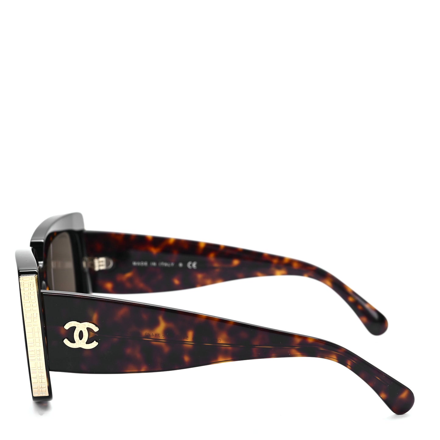 Acetate Rectangle Sunglasses 5435 Tortoise