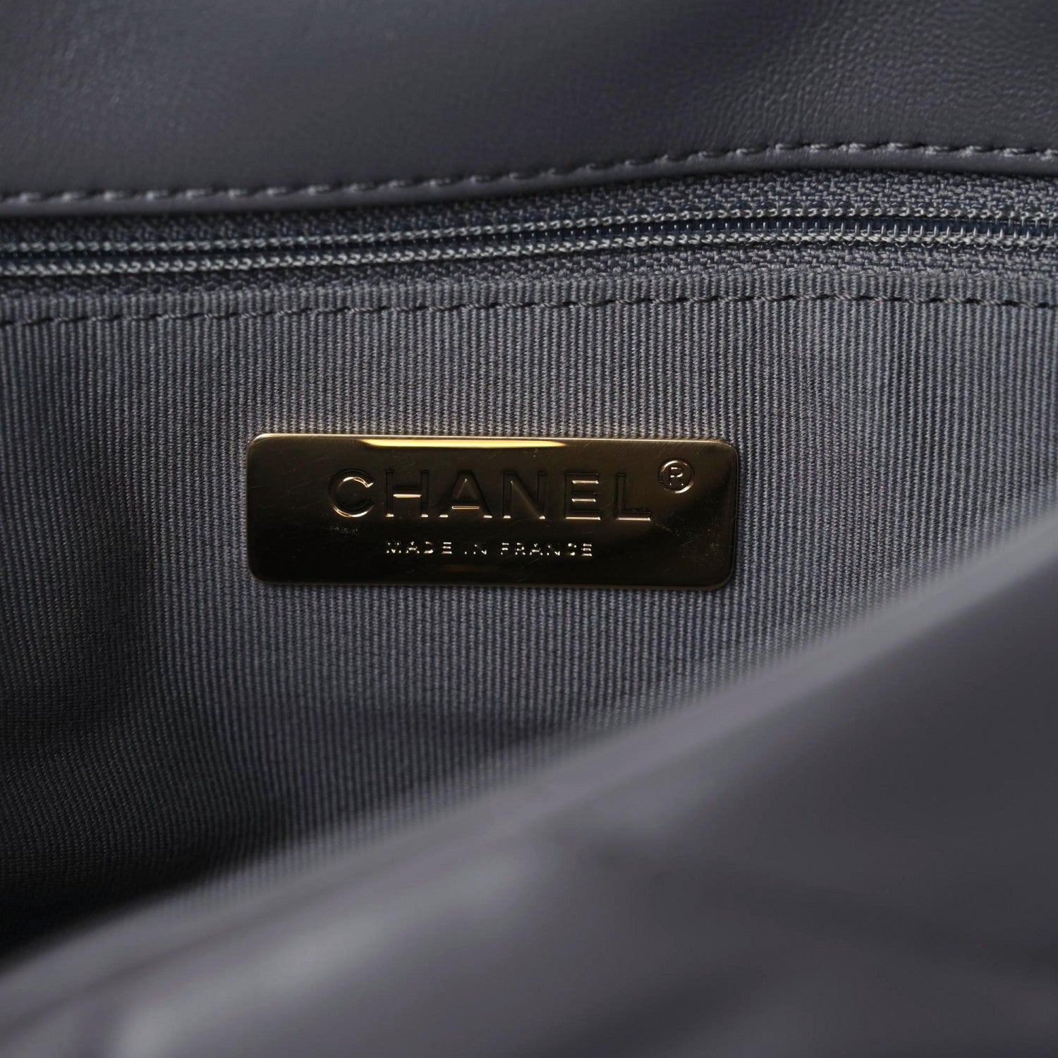 Chanel Lambskin Quilted Medium Chanel 19 Flap Dark Grey 8 of 9