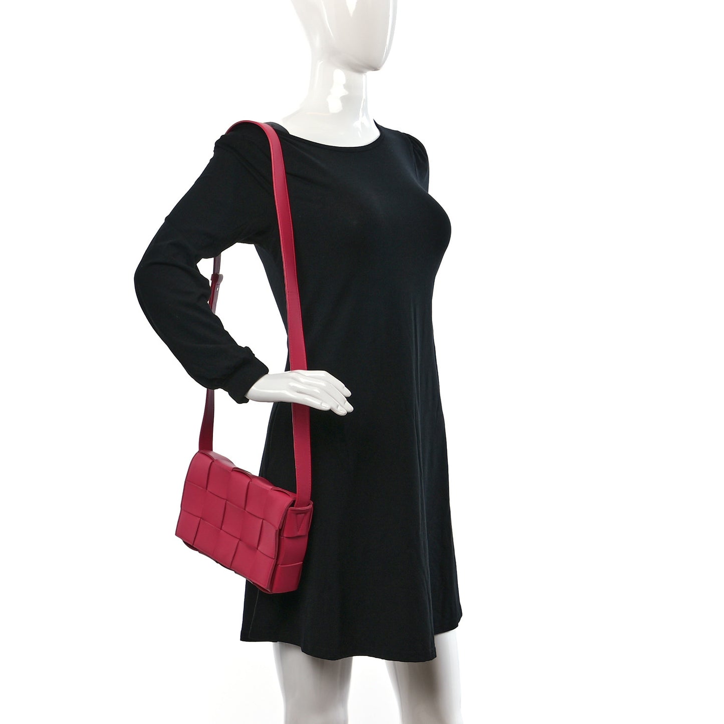 Lambskin Maxi Intrecciato Cassette Crossbody Bag Lollipop