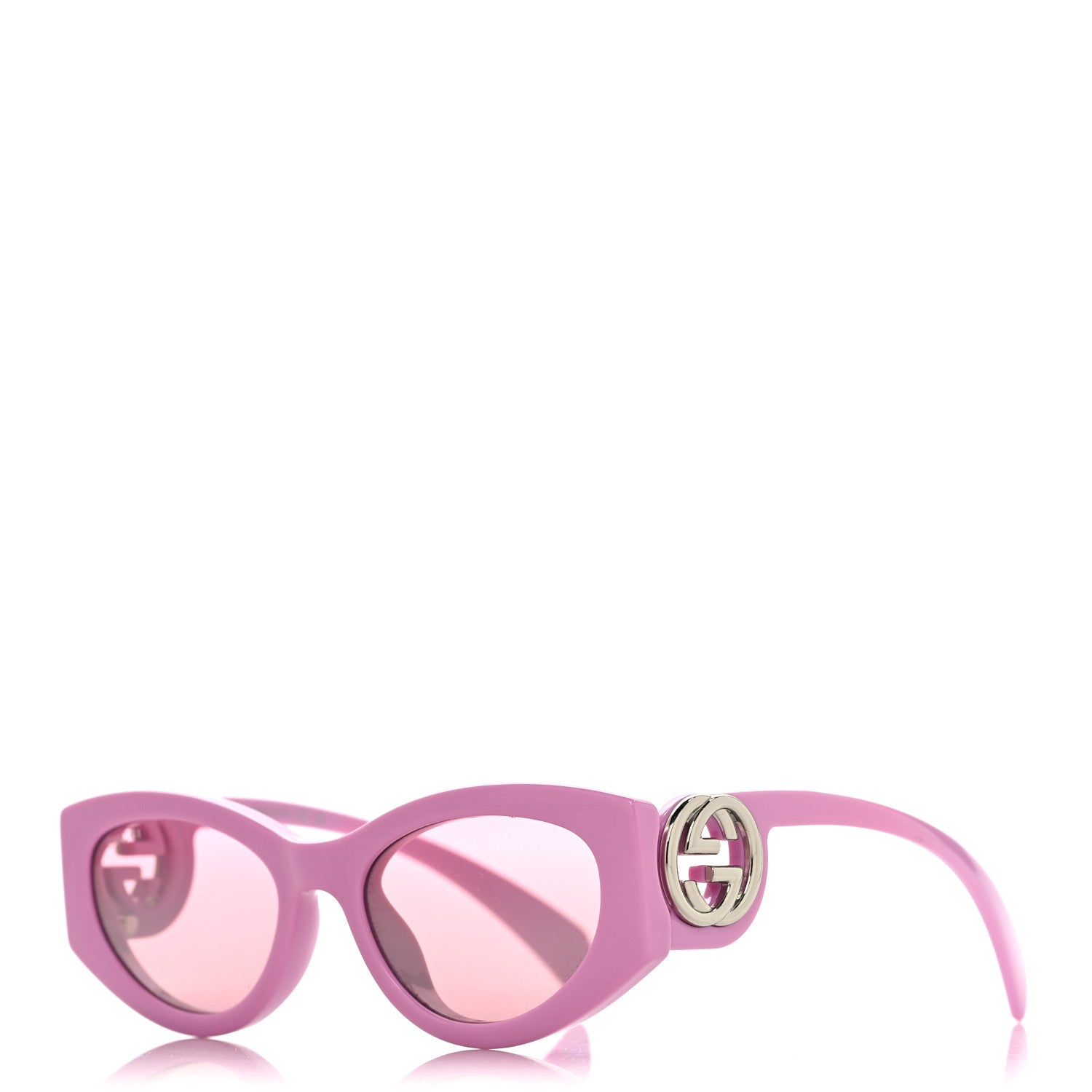 Gucci Acetate Interlocking G Sunglasses GG1691S Pink 1783277
