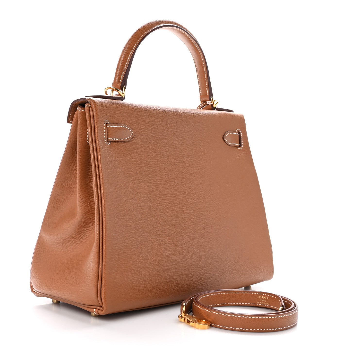 Madame Calfskin Kelly Retourne 28 Gold