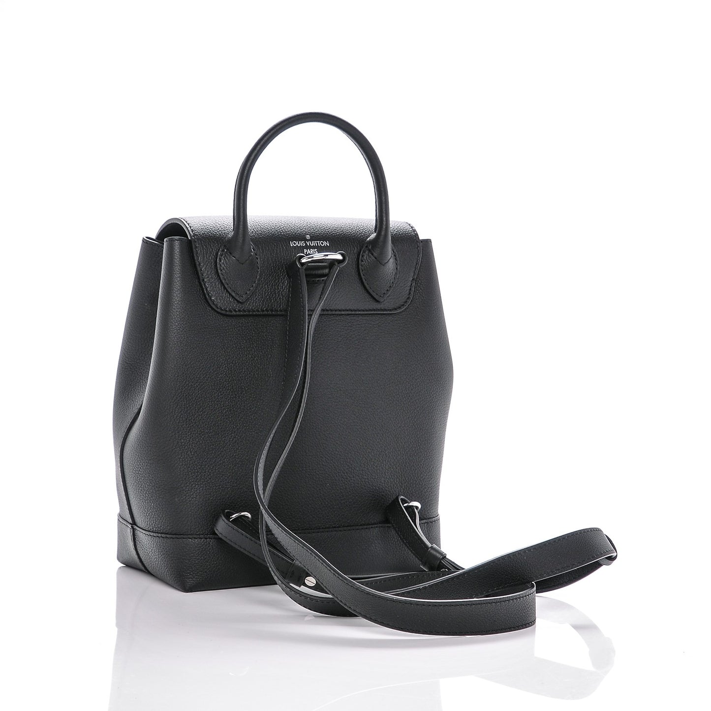 Calfskin Lockme Backpack Black