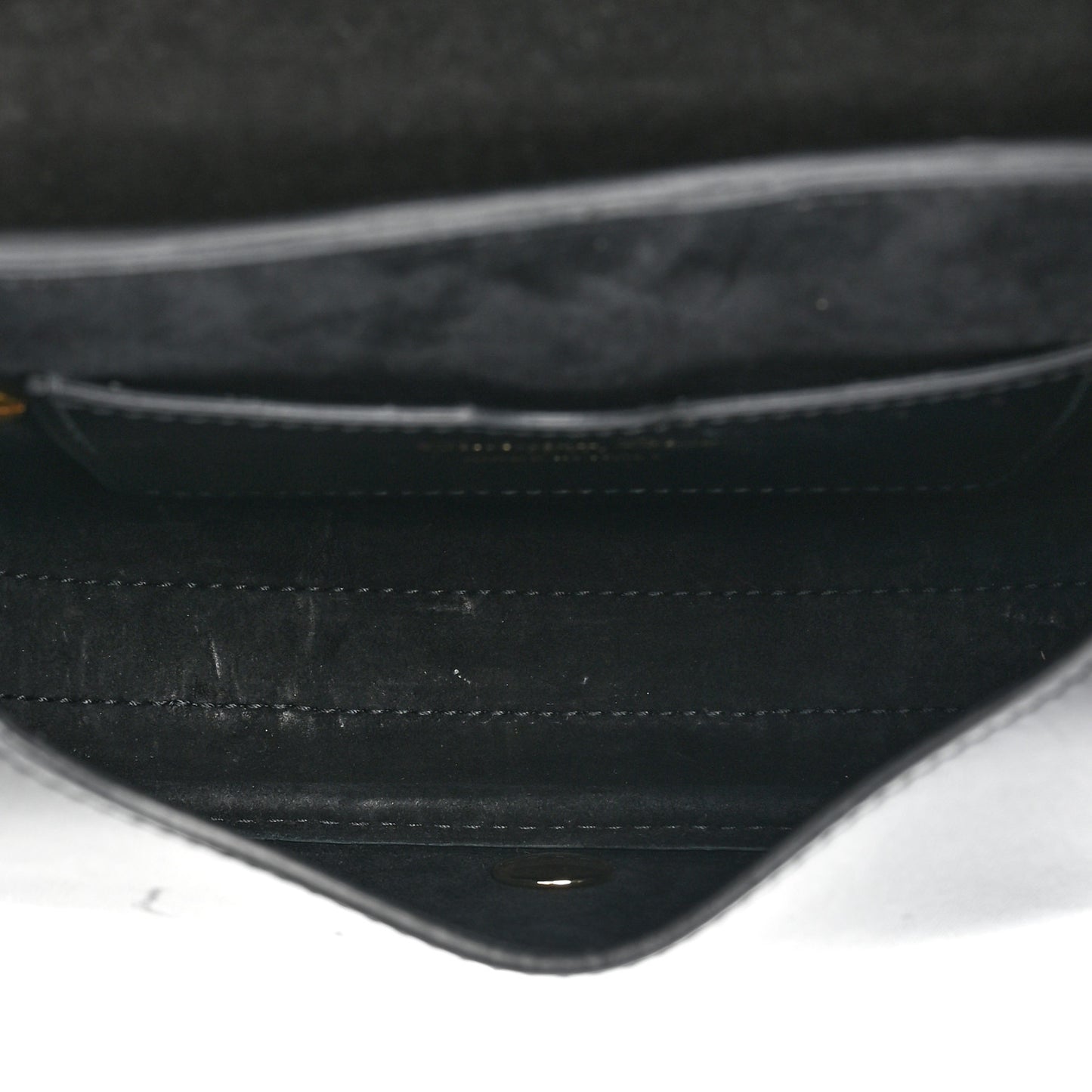 Box Calfskin Small Bobby Flap Black