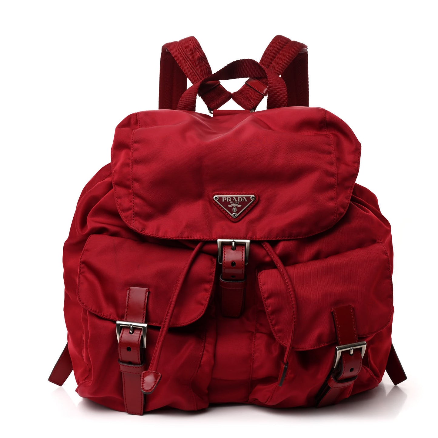 Tessuto Nylon Vela Medium Backpack Cerise