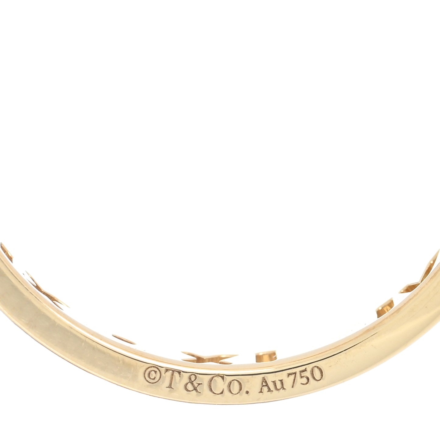 18K Yellow Gold Ruby Atlas Pierced Ring 51 5.75
