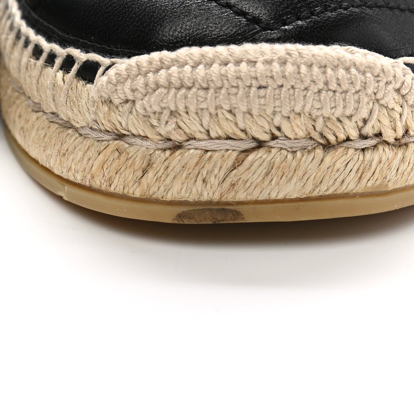 Nappa Matelasse Mens GG Marmont Espadrilles 11 Black