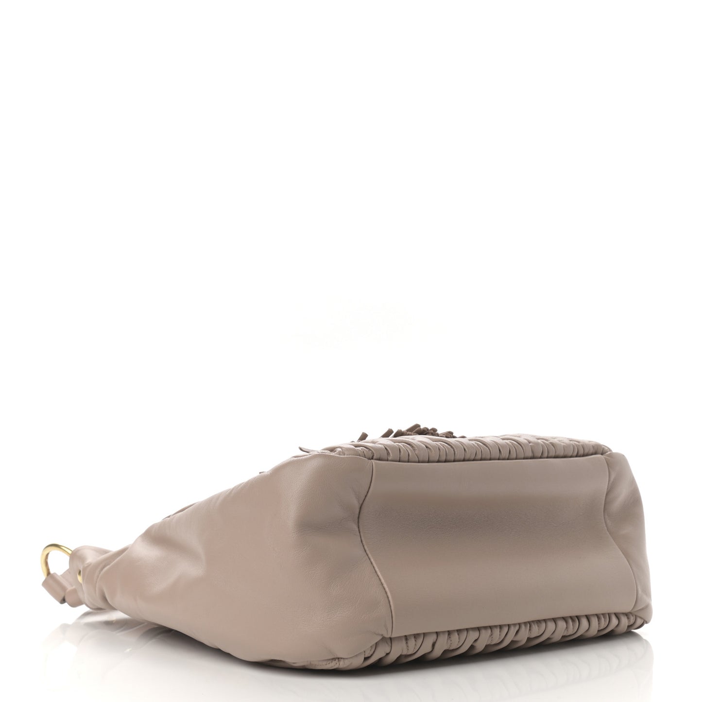 Nappa Matelasse Bucket Bag Cammeo