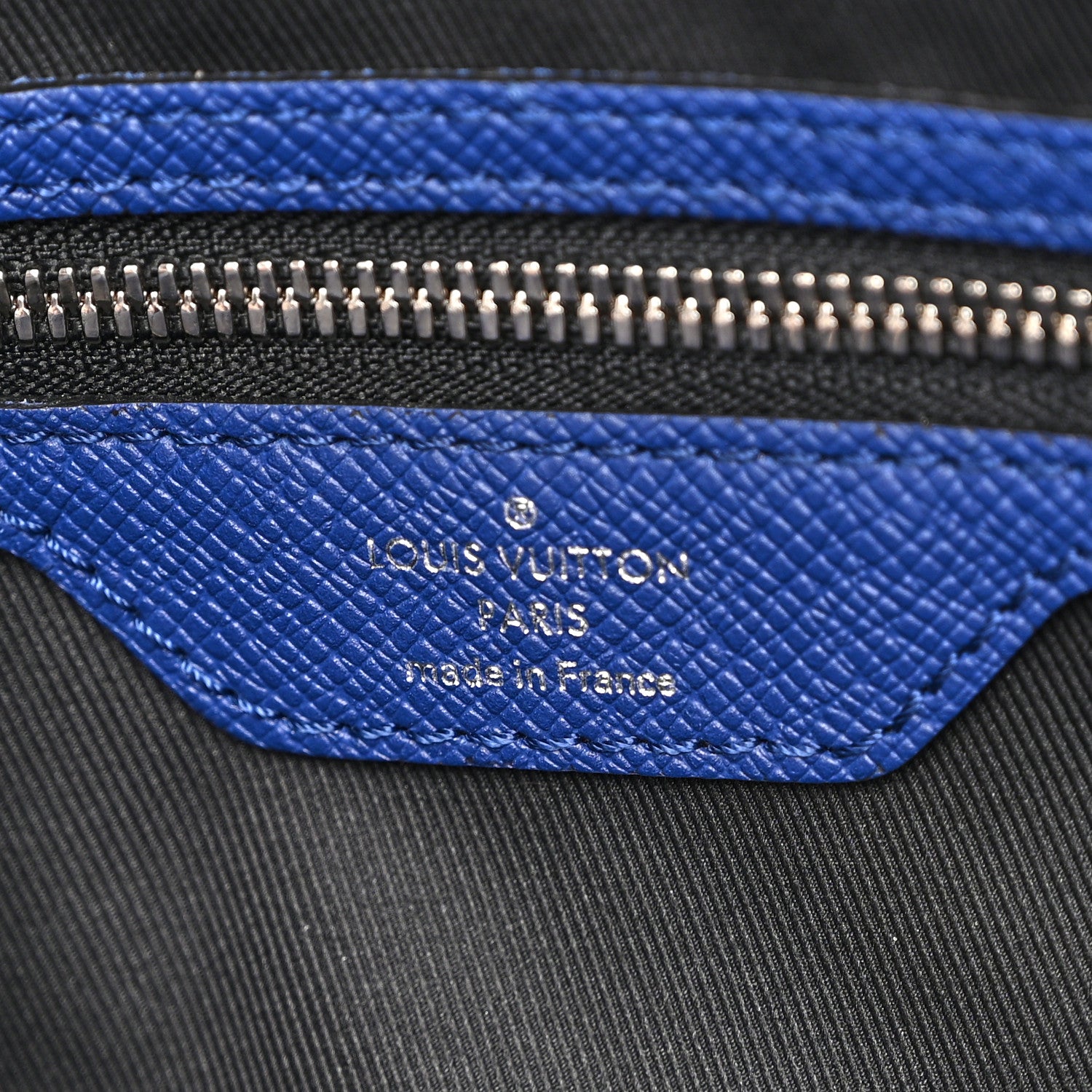 Louis Vuitton Taiga Monogram Eclipse Keepall Bandouliere 50 Pacific Blue 5 of 10