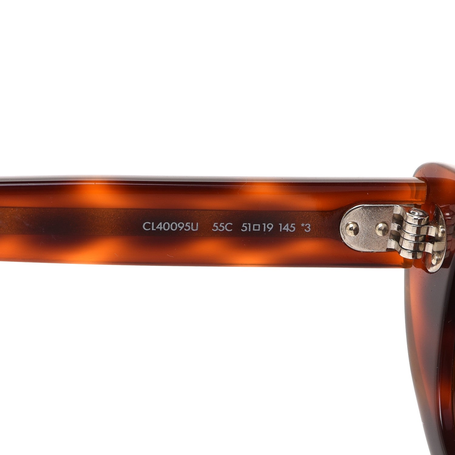 Celine Acetate Cat Eye Sunglasses CL40095U Tortoise 6 of 6