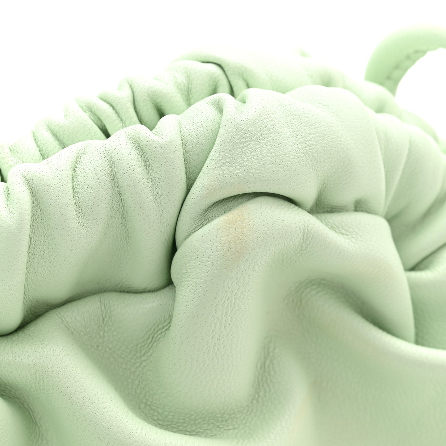 Lambskin Mini Cloud Clutch Sage