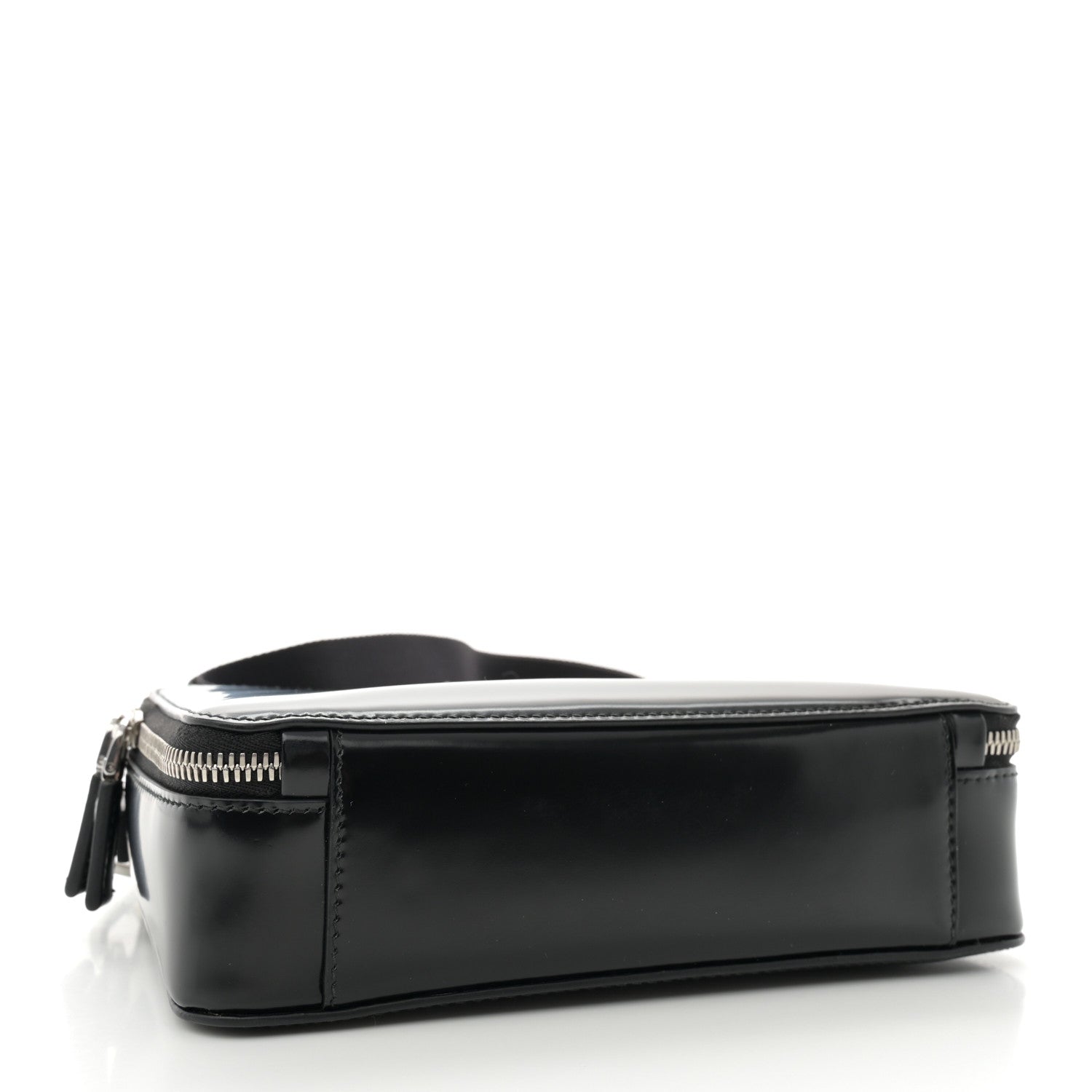 Prada Spazzolato Medium Brique Crossbody Bag Black 4 of 10