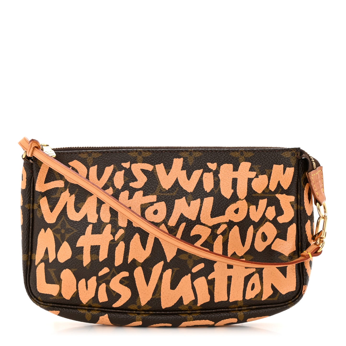 Monogram Graffiti Pochette Accessories Peach