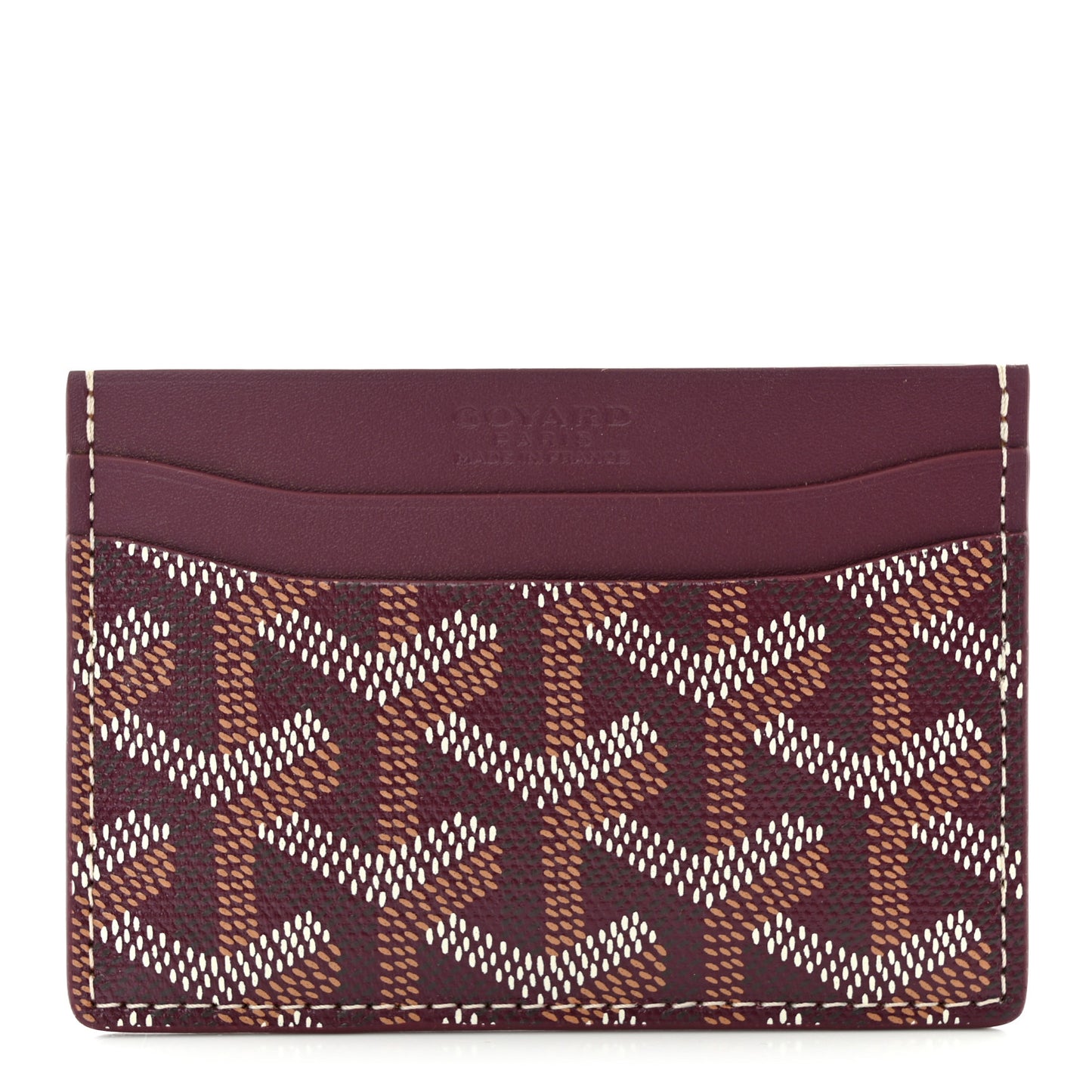 Goyardine Saint Sulpice Card Holder Bordeaux