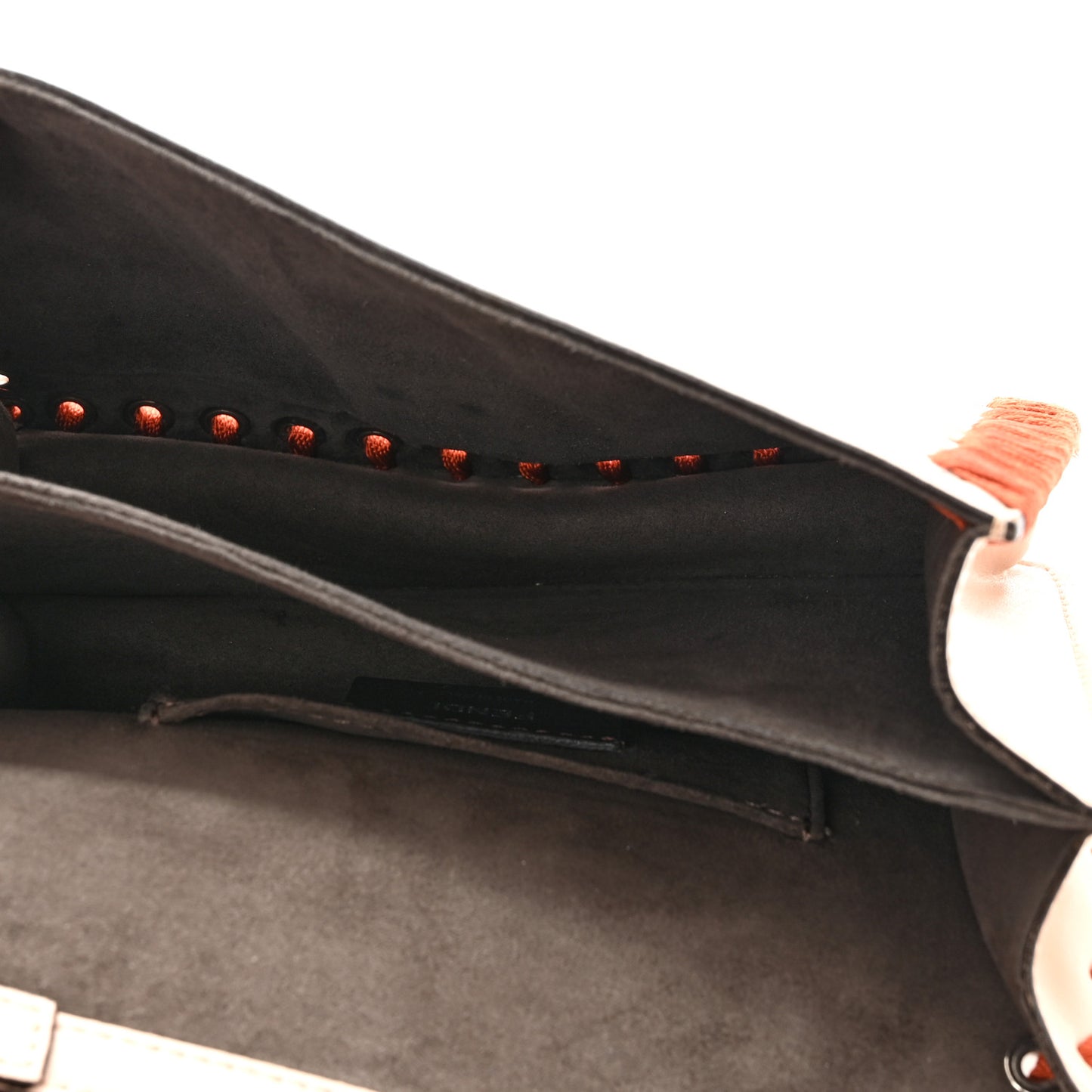 Vitello Liberty Lucido Ribbon Lace Up Studded Small Kan I Shoulder Bag Plaster