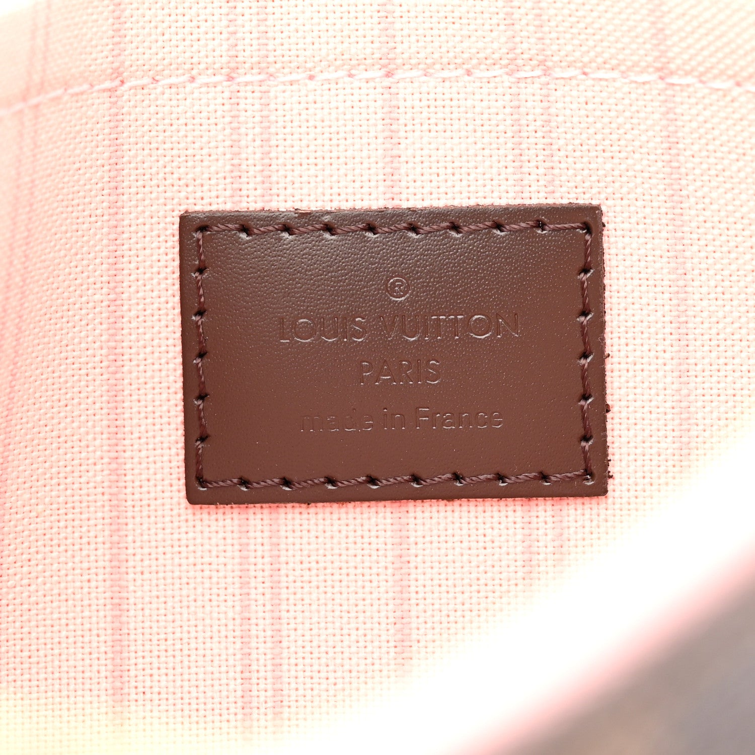 Louis Vuitton Damier Ebene Neverfull MM GM Pochette Rose Ballerine 6 of 7