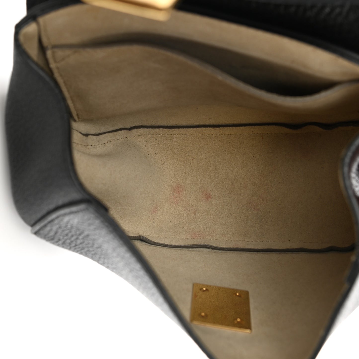 Grained Lambskin Mini Drew Shoulder Bag Black