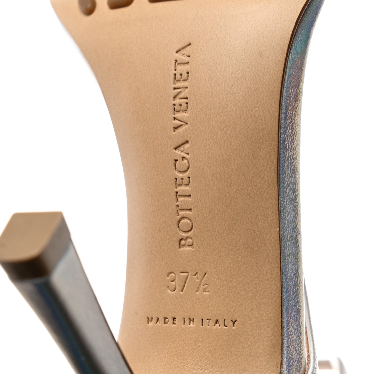 Bottega Veneta Laser Nappa Stretch Multi Strap 90mm Sandals 37.5 Moon Drop 7 of 7