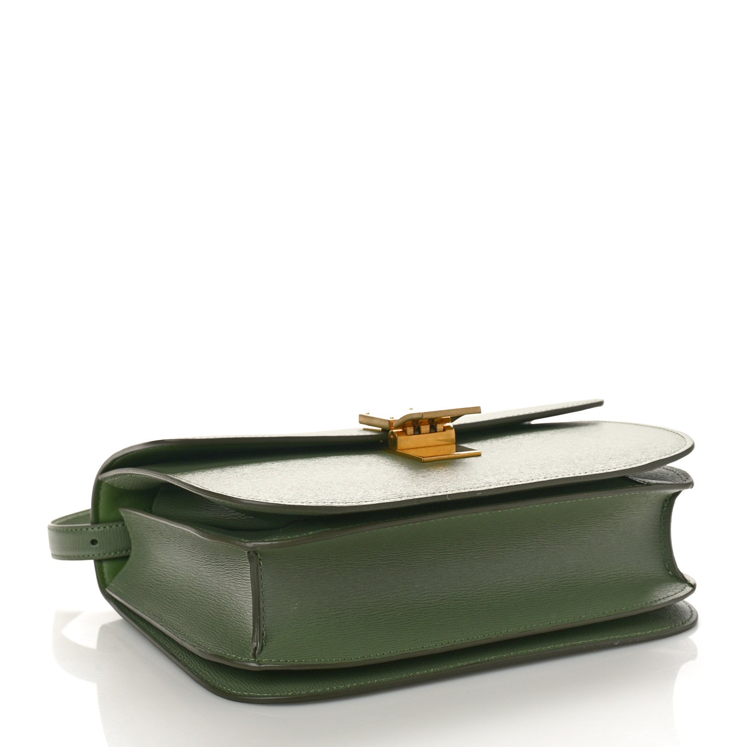 Celine Liege Calfskin Medium Classic Box Flap Bag Light Khaki 4 of 8