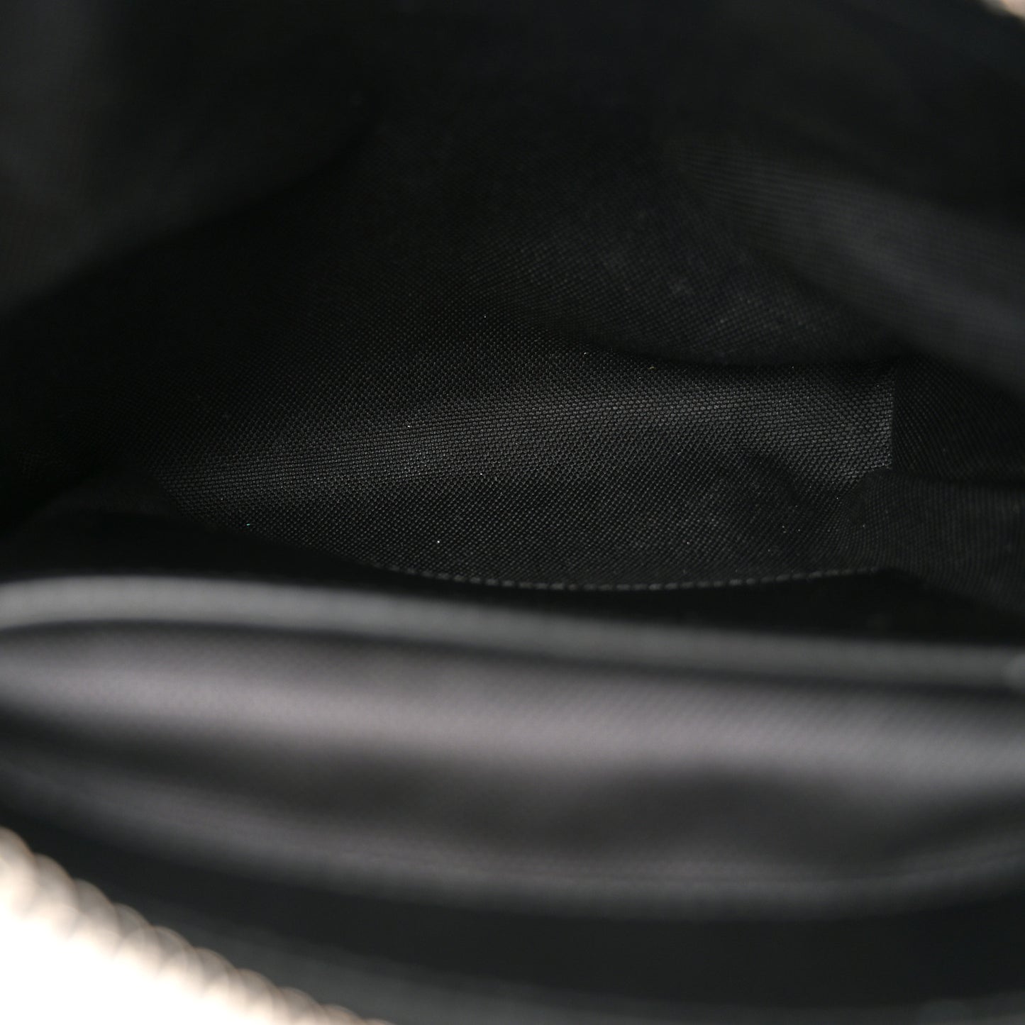 GG Supreme Monogram Web Small Flat Messenger Bag Black Grey