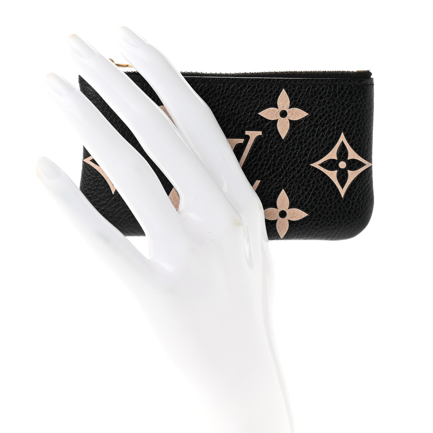 Louis Vuitton Empreinte Monogram Giant Key Pouch Black Beige 2 of 7