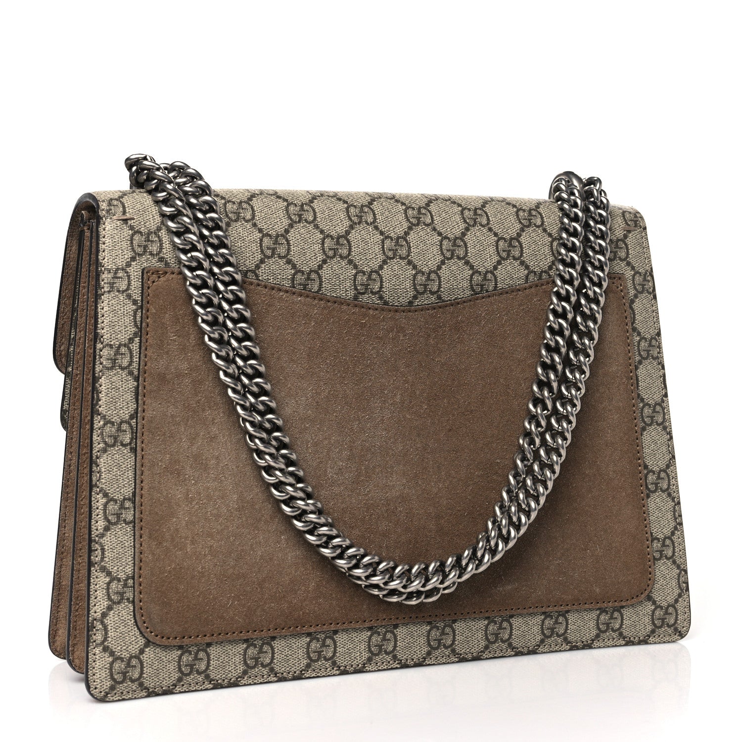 Gucci GG Supreme Monogram Medium Dionysus Shoulder Bag Taupe 3 of 10