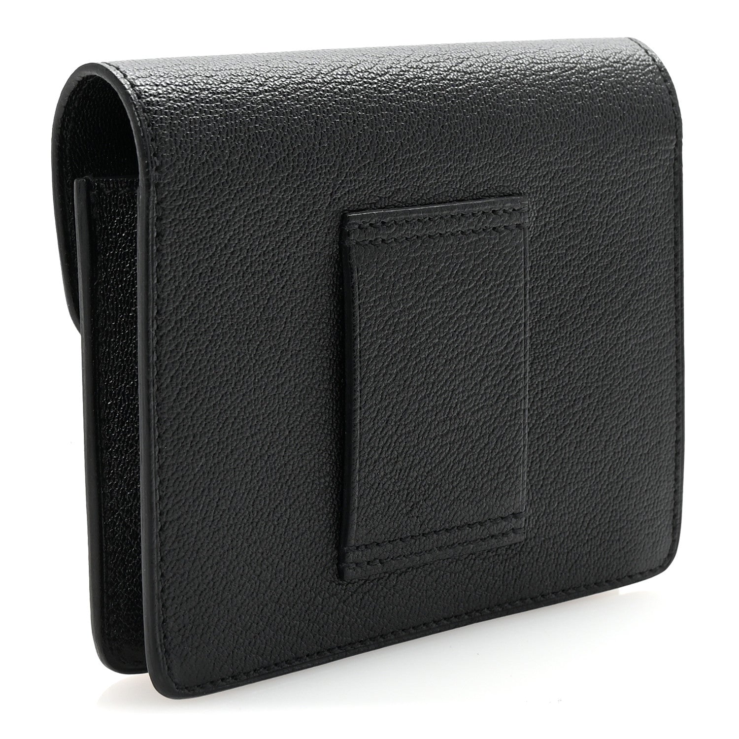 Hermes Chevre Mysore Roulis Slim Wallet Black 4 of 9