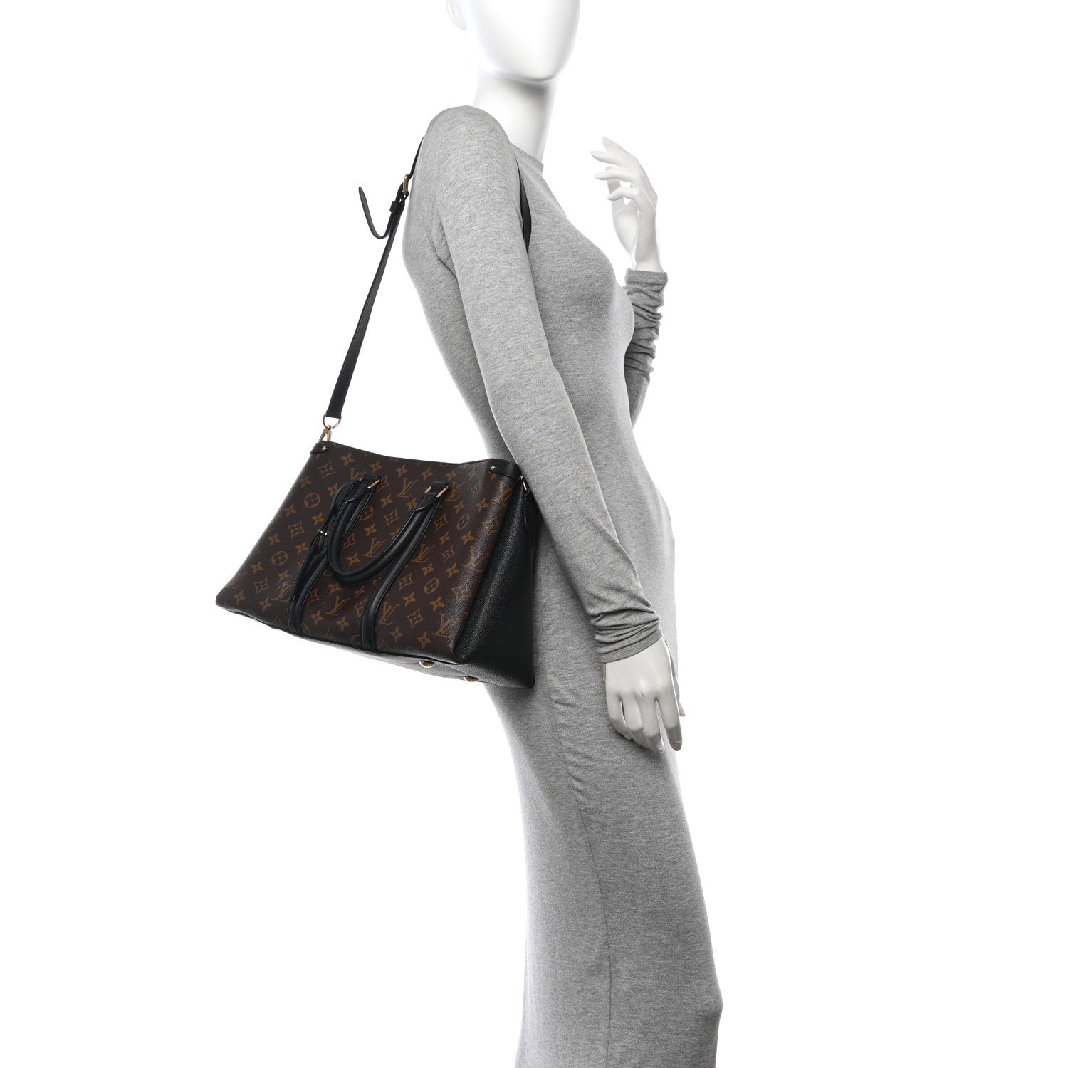 Louis Vuitton Monogram Soufflot MM Black 2 of 13