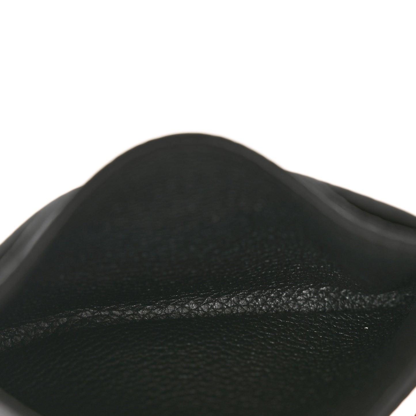 Calfskin Lockme Card Holder Black