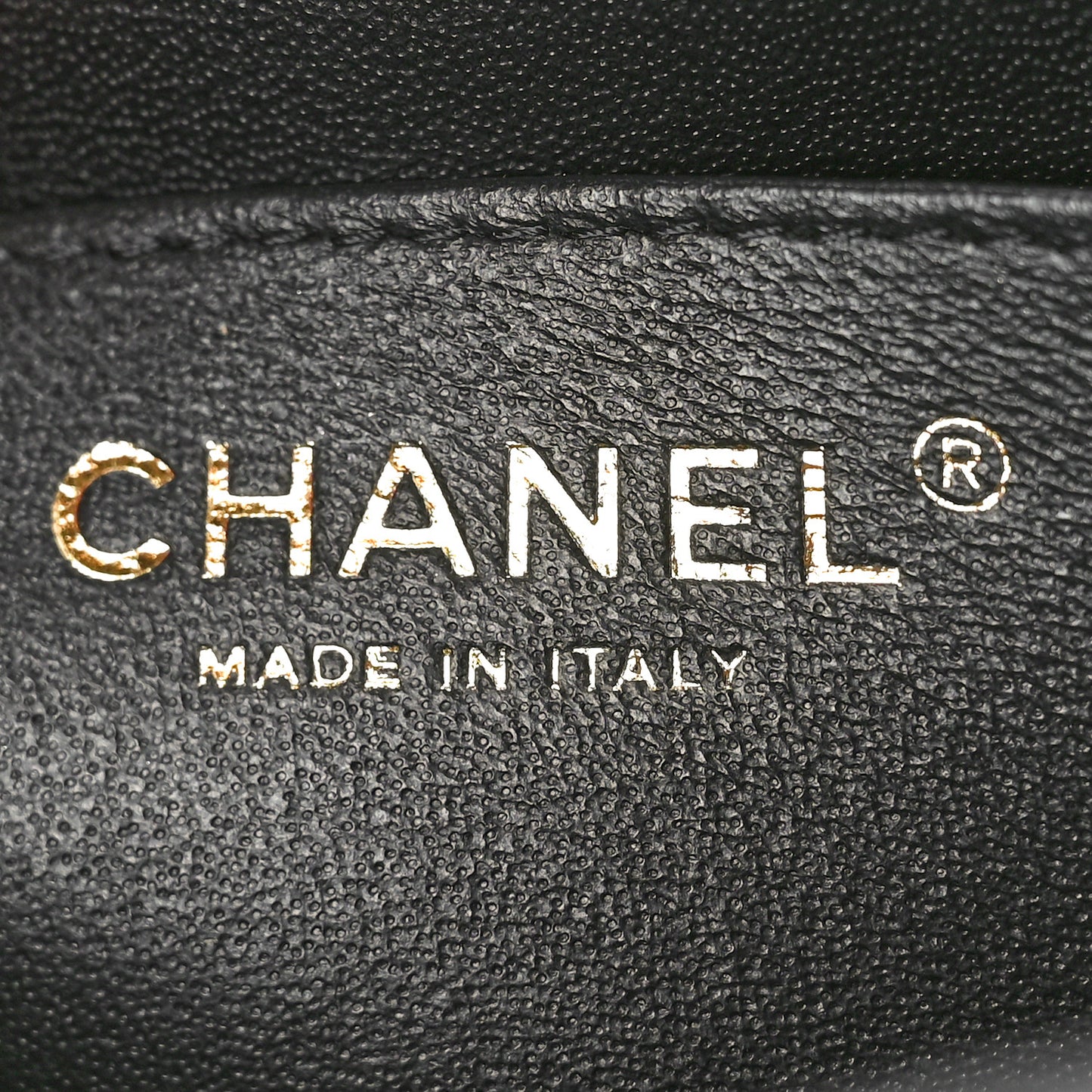 Lambskin Quilted Mini Square Flap Black