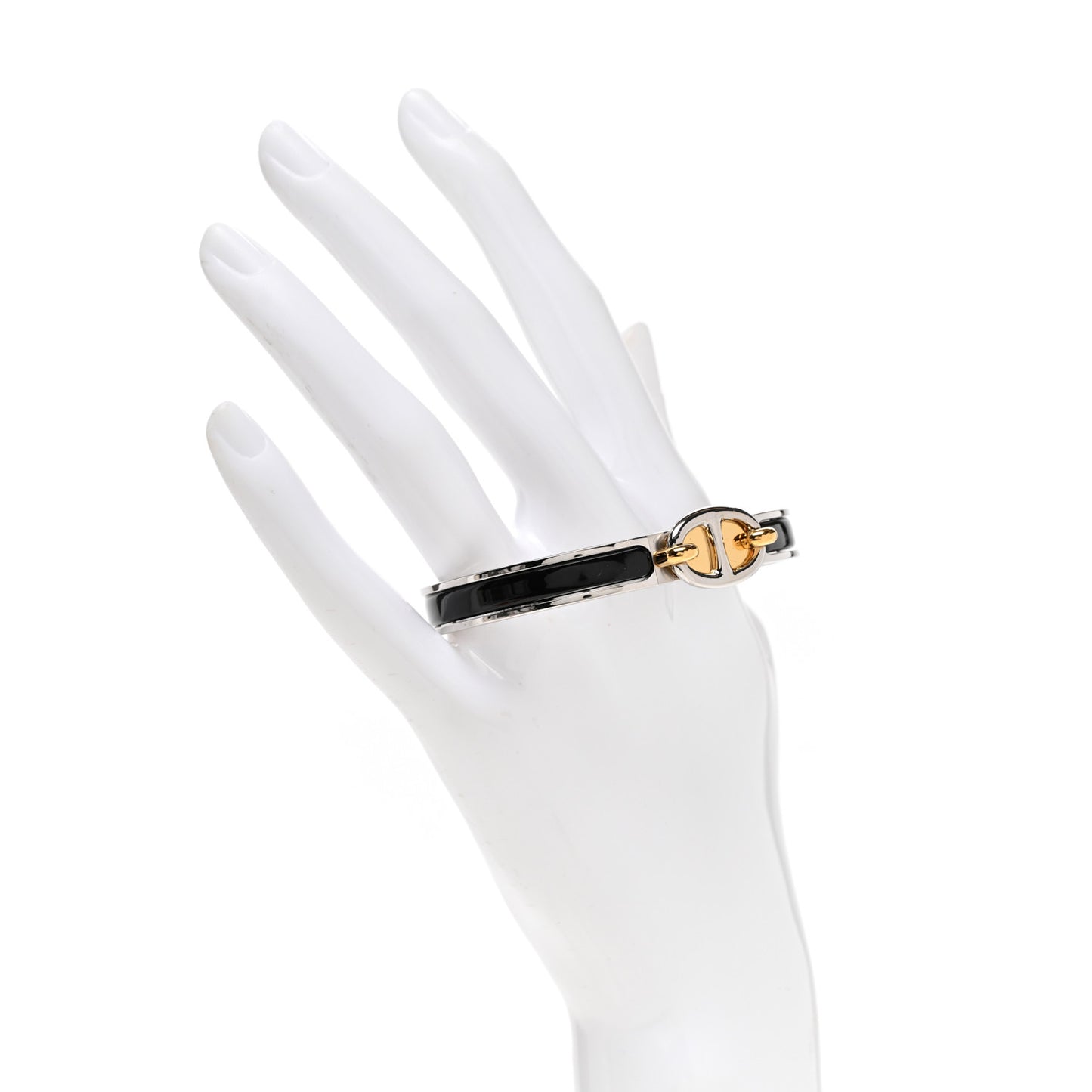 Enamel Mini Clic Chaine d'Ancre Bracelet PM Black