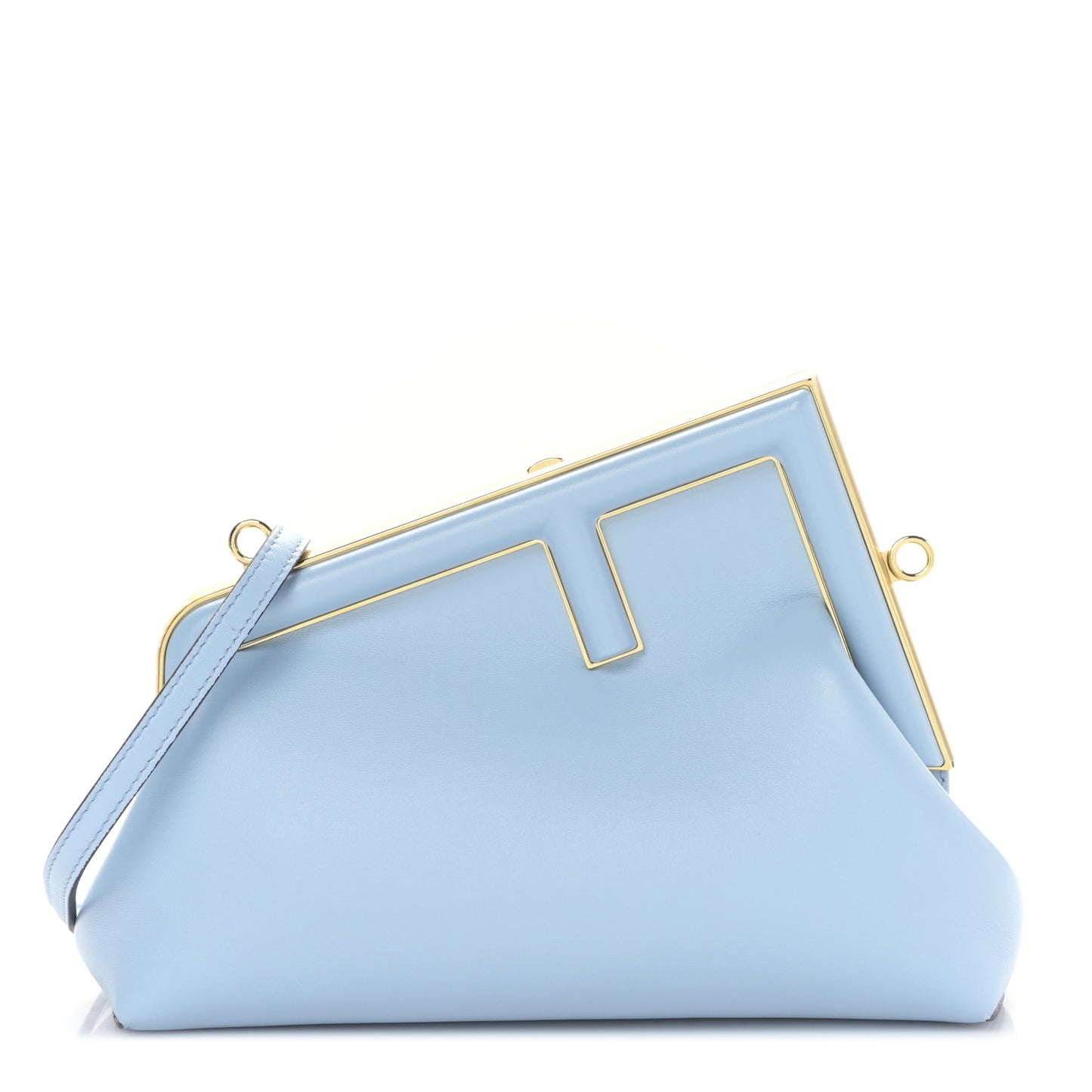Shiny Nappa Small Fendi First Azzurro Baby
