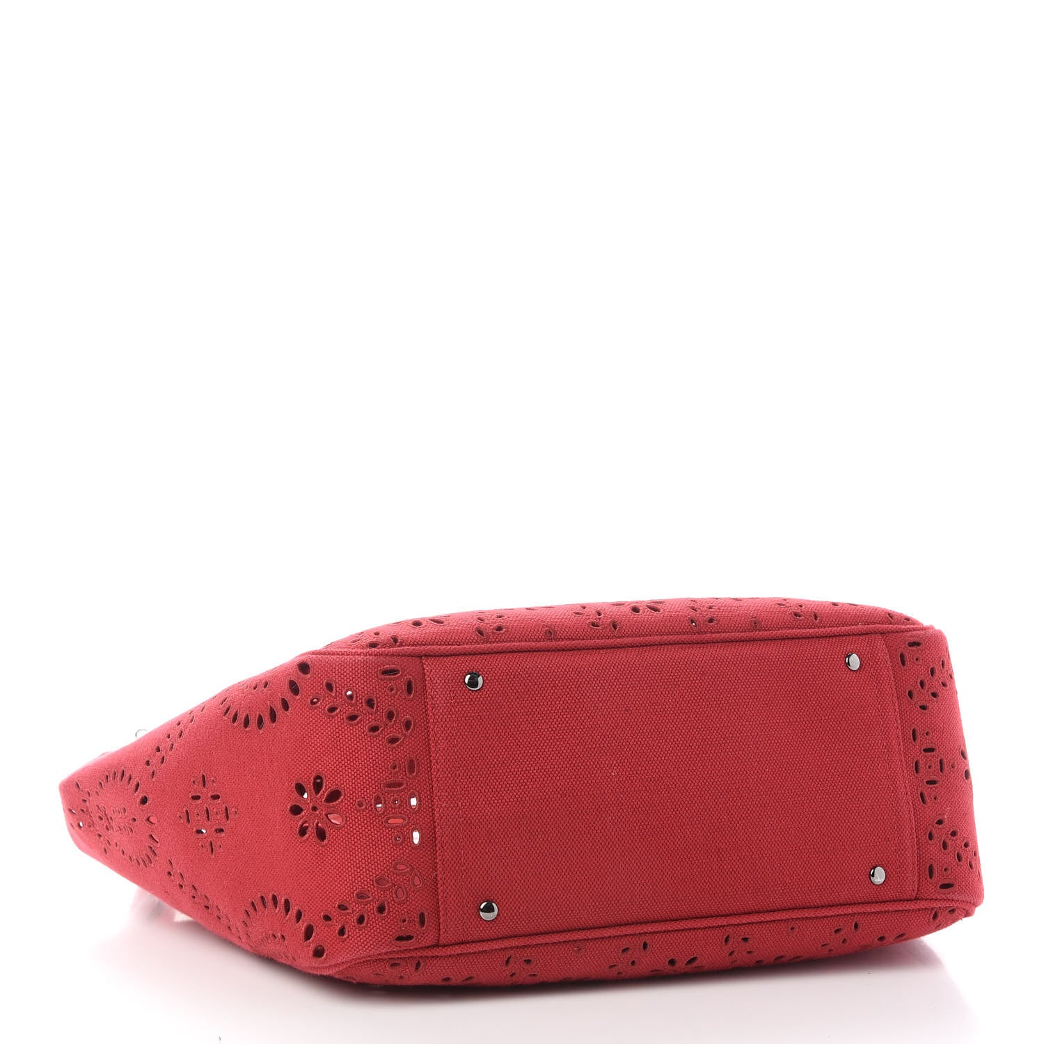 Valentino Garavani Canvas Atelier 08 San Gallo Edition Large Tote Bag Red 5 of 9