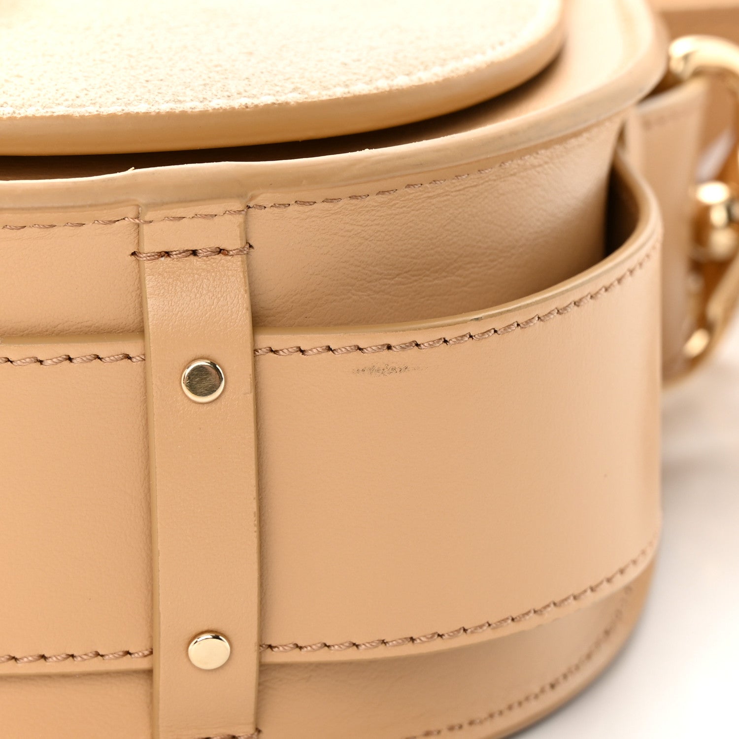 Chloe Calfskin Suede Small Tess Bag Soft Tan 17 of 22