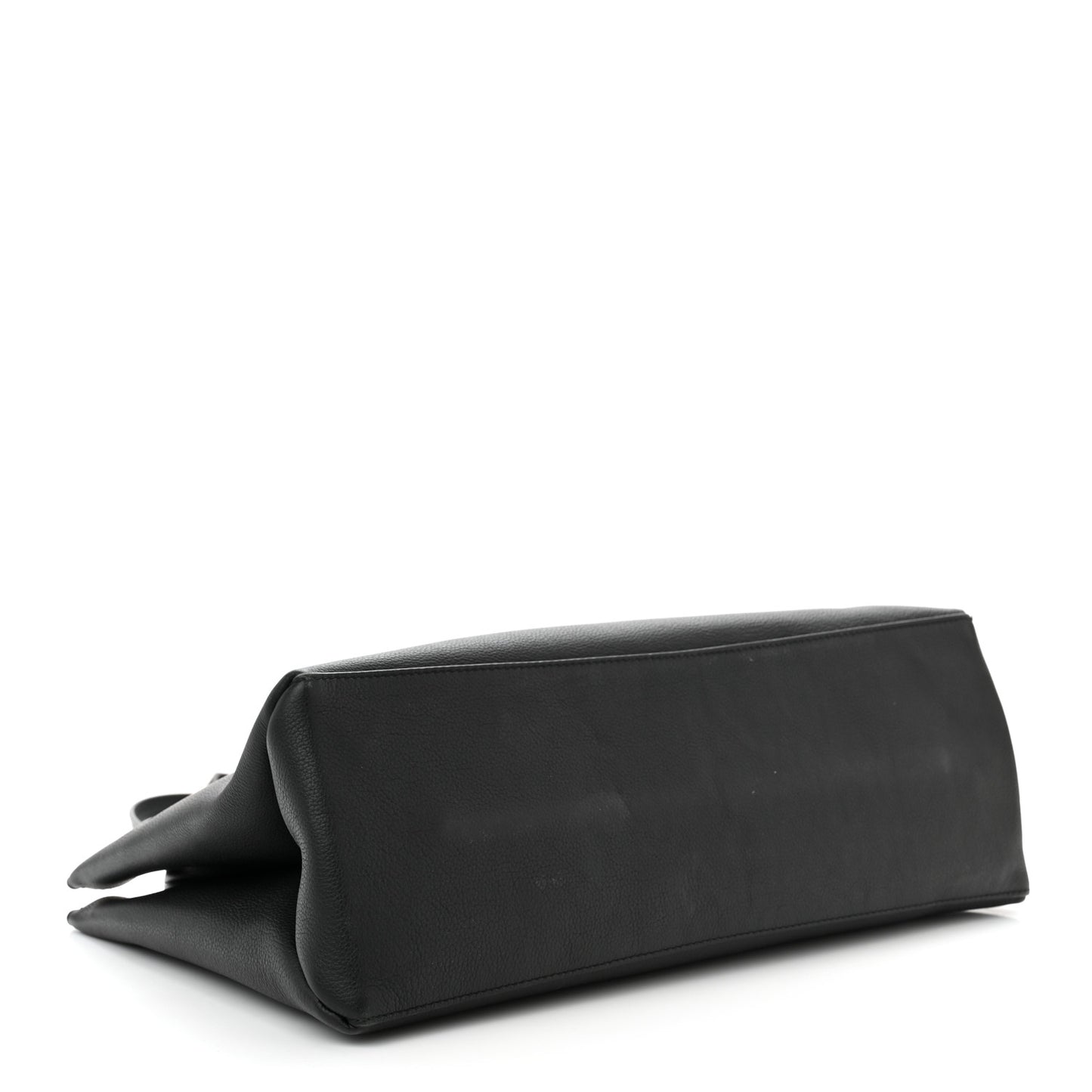 Grained Calfskin Lockme Shopper Black