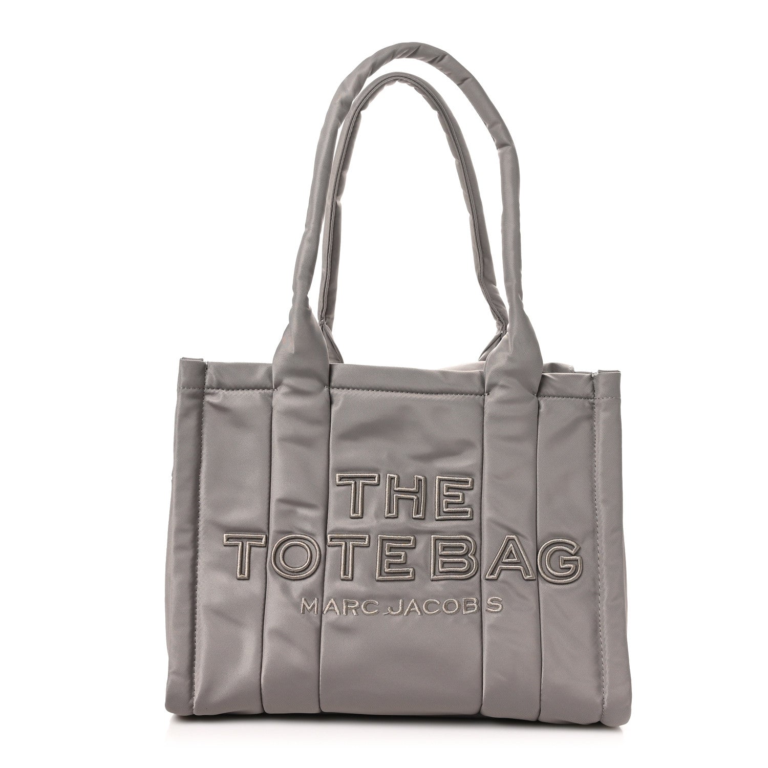 Marc Jacobs Nylon Medium The Puffy Tote Bag Grey 1590271 