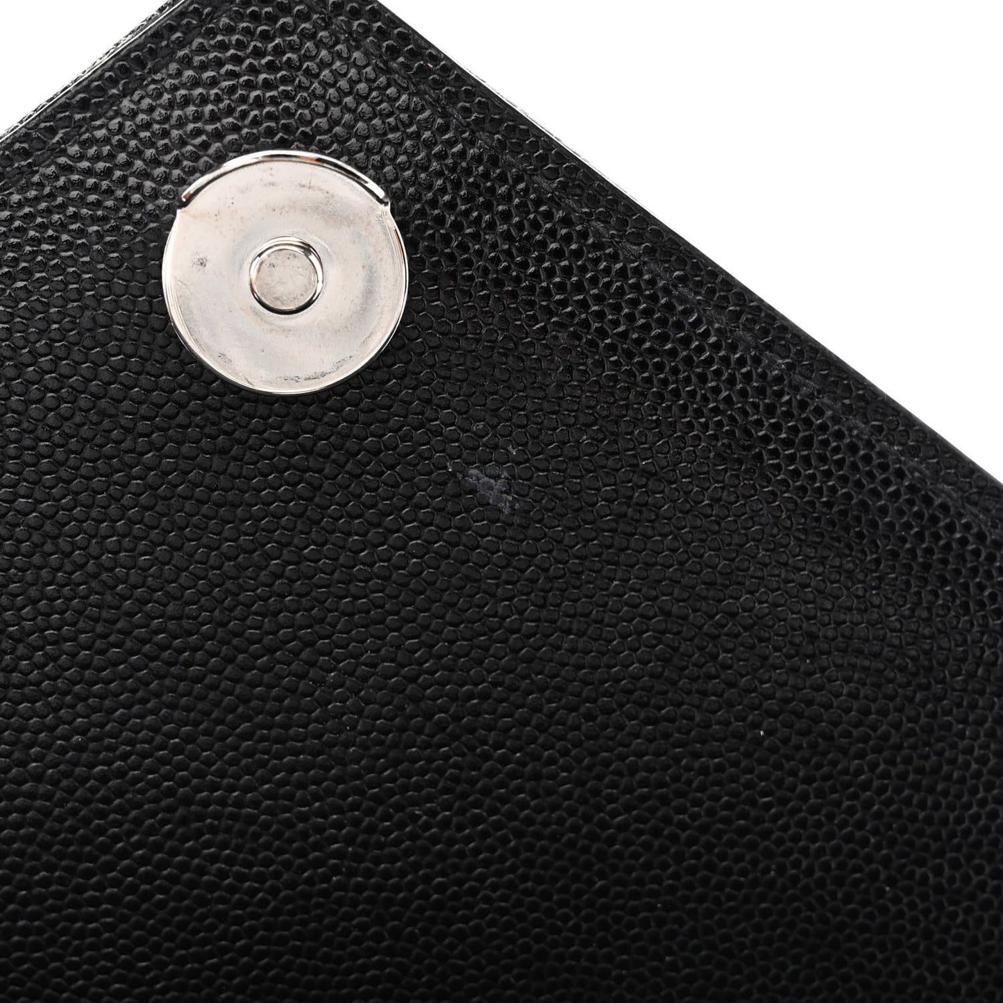 Grain De Poudre Textured Mixed Matelasse Triquilt Medium Monogram Satchel Black