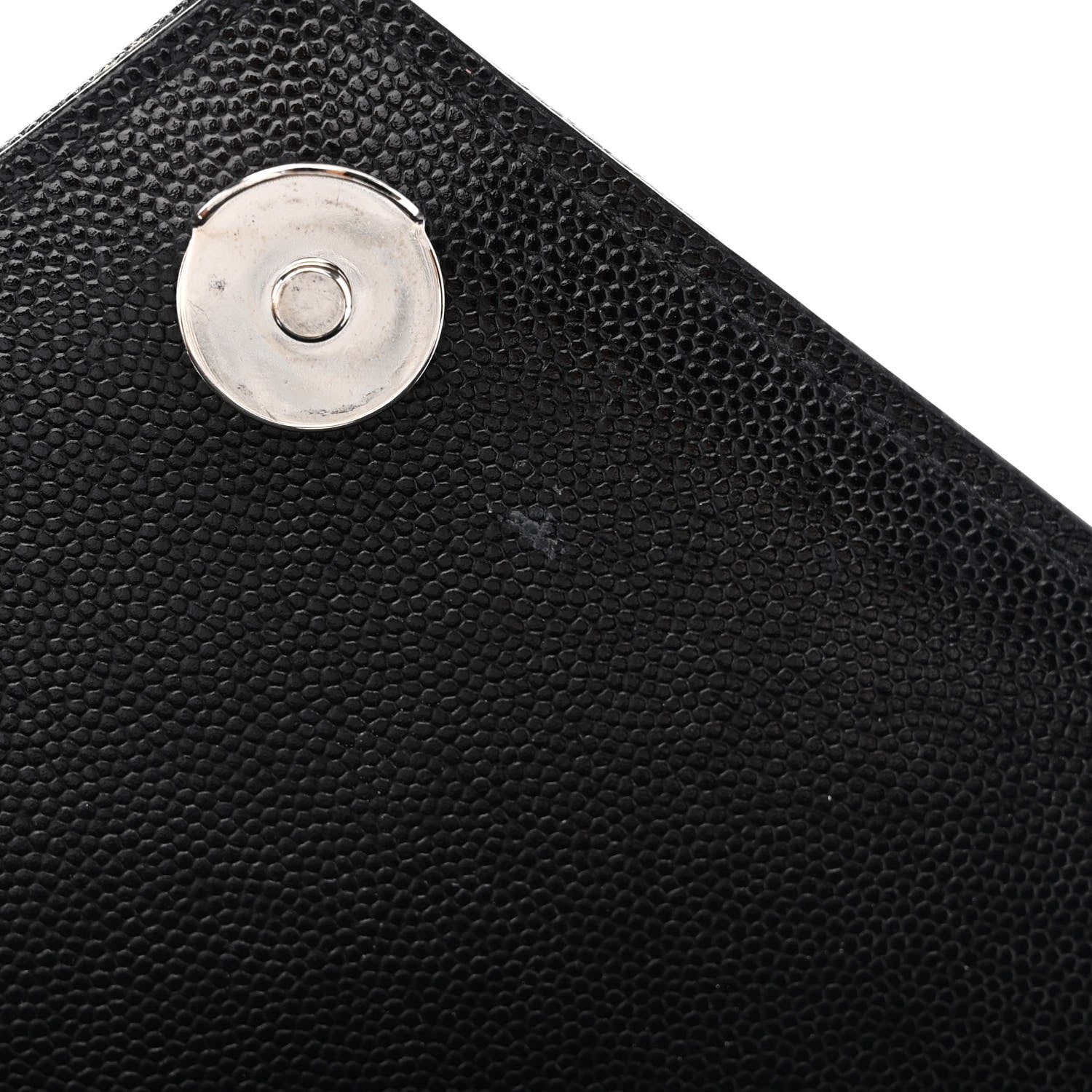 Saint Laurent Grain De Poudre Textured Mixed Matelasse Triquilt Medium Monogram Satchel Black 13 of 13