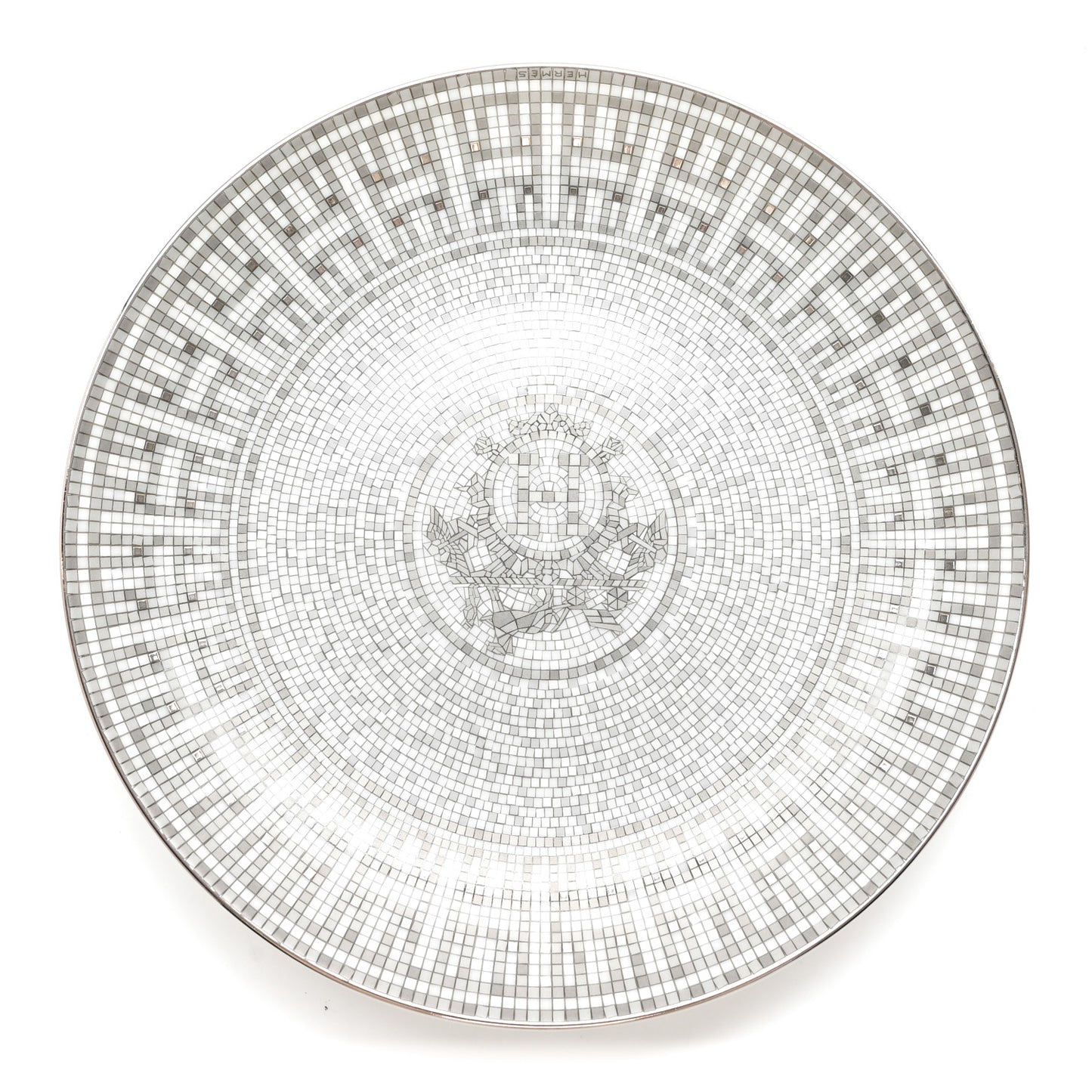 Porcelain Mosaique au 24 Platine Dessert Plate 8.3