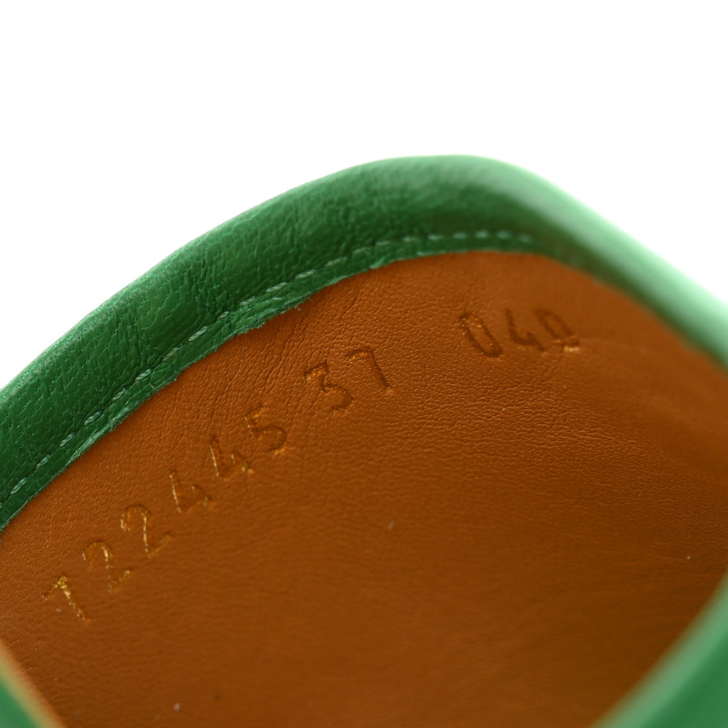X ADIDAS Nappa Charlotte Suede Monogram Jumbo GG Trefoil 75mm Slide Sandals 37 New Shamarock Ivoire