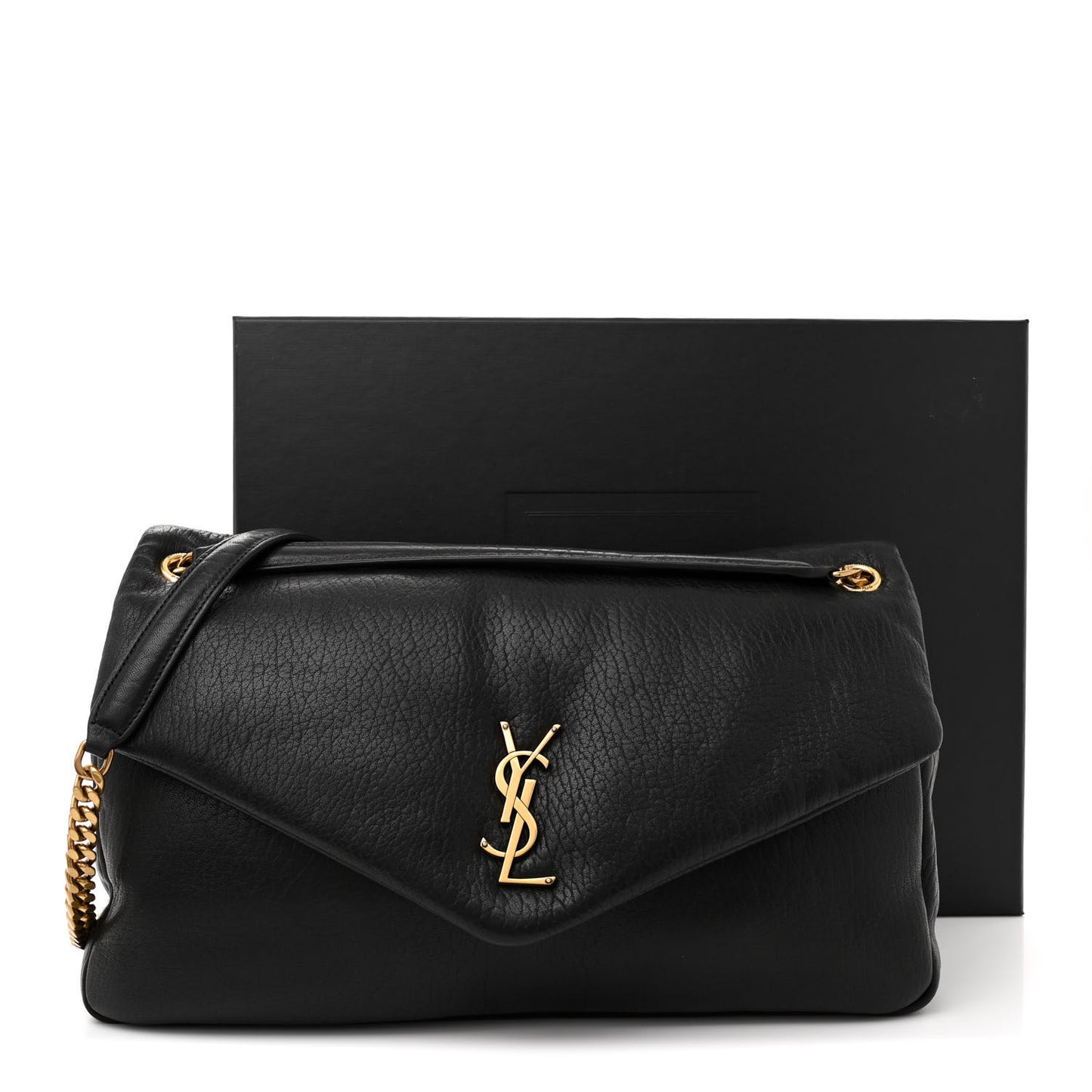 Grained Lambskin Large Calypso Black