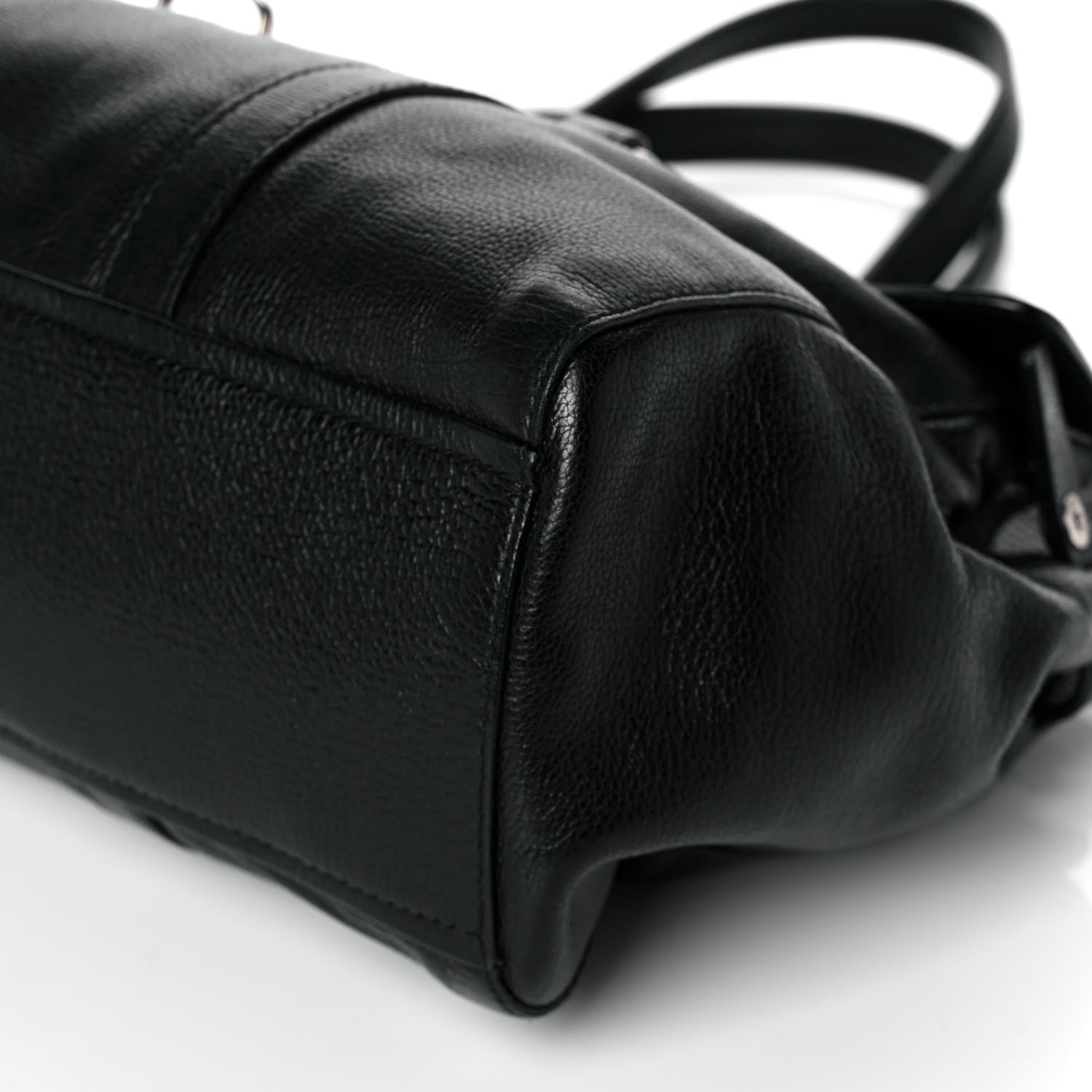 Prada Royal Calf Easy Foldover Pushlock Satchel Black 10 of 12