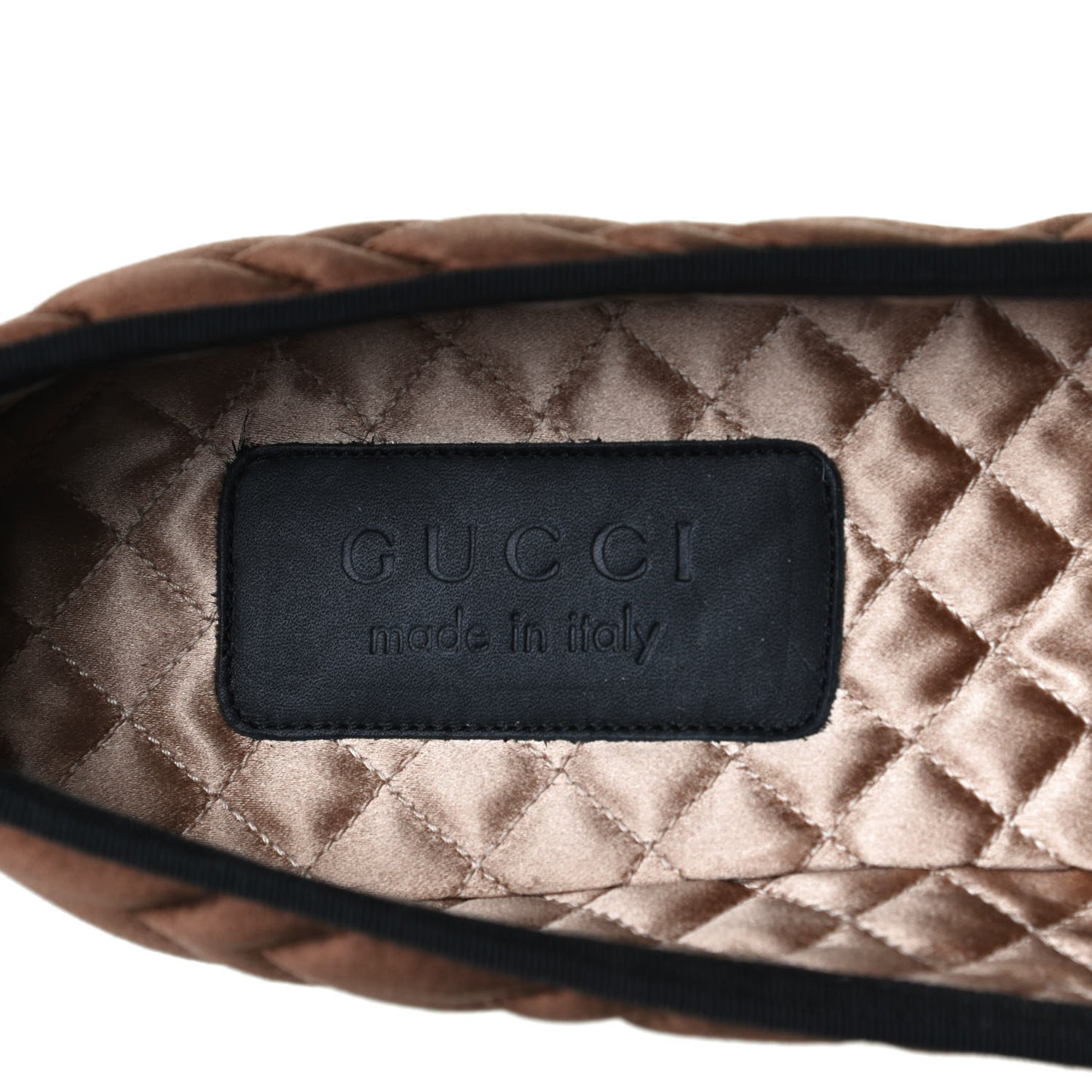 Silk Panther Embroidered Mens Quilted Slippers 10.5 Brown