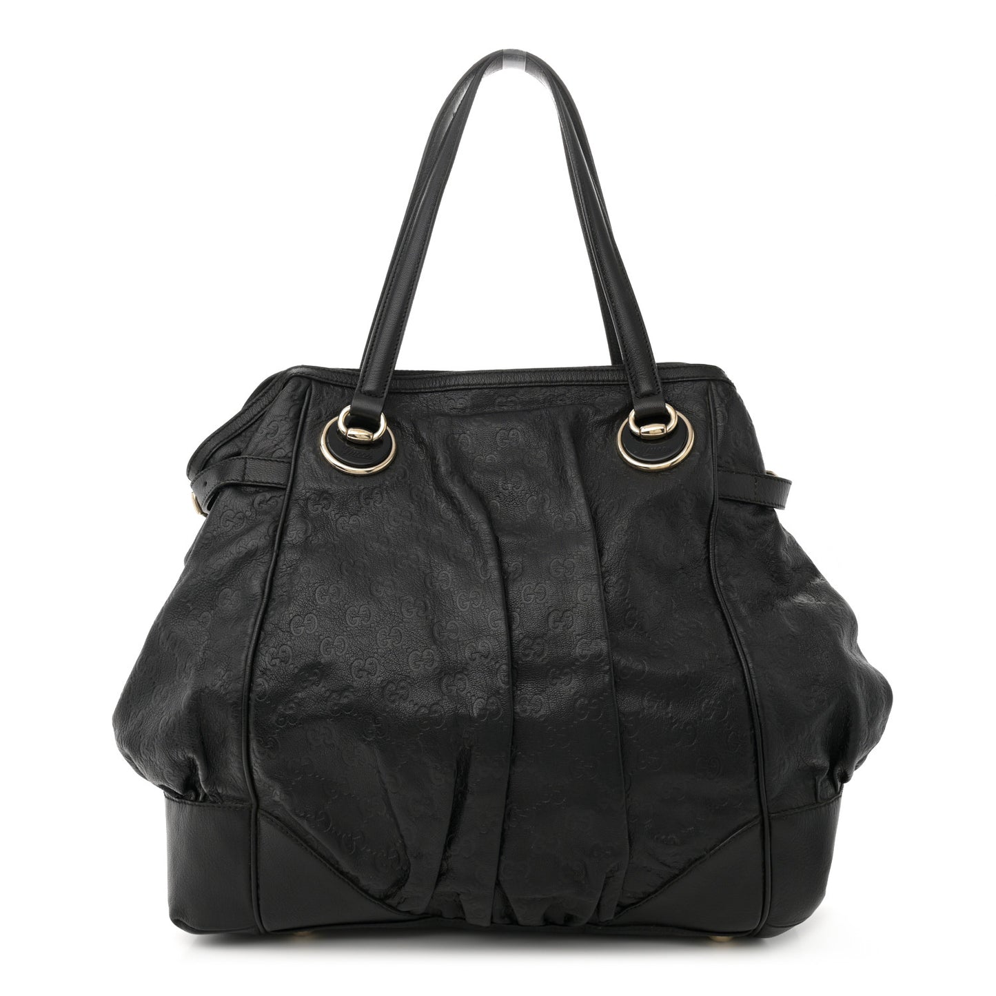 Guccissima Large Full Moon Tote Black