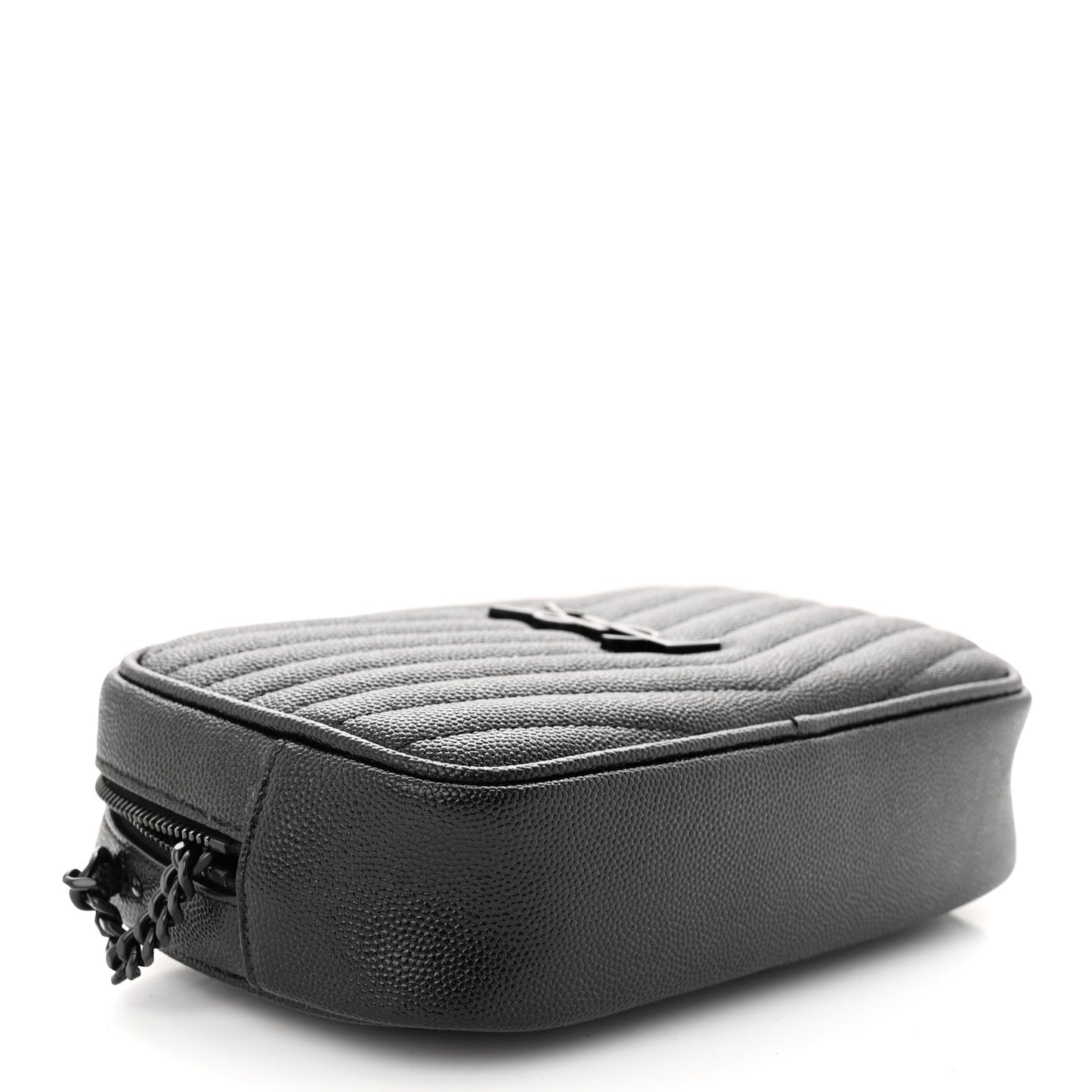 Grain De Poudre Matelasse Monochrome Monogram Mini Lou Camera Bag Black